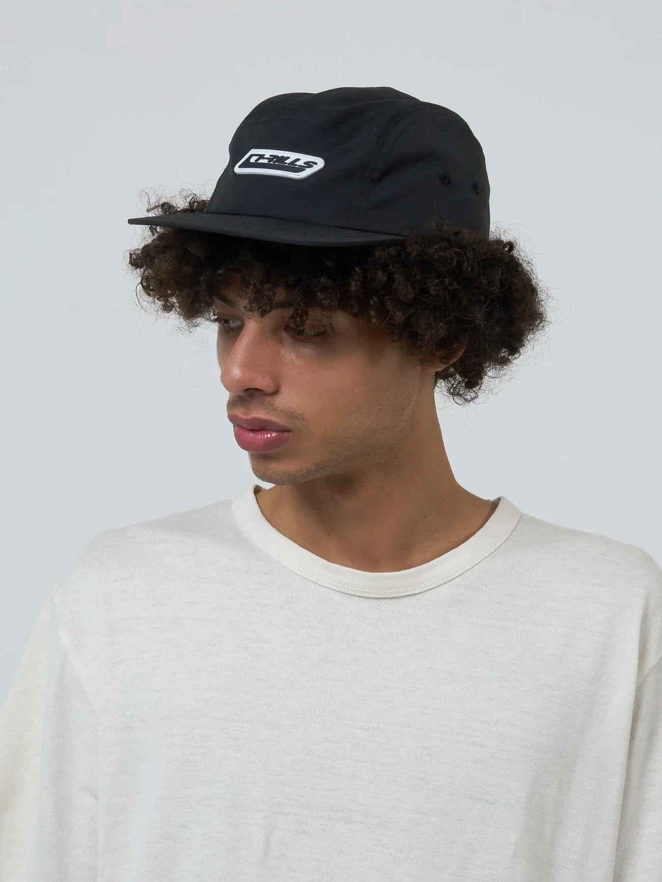 Midnight Runner Curved 5 Panel Cap - Black