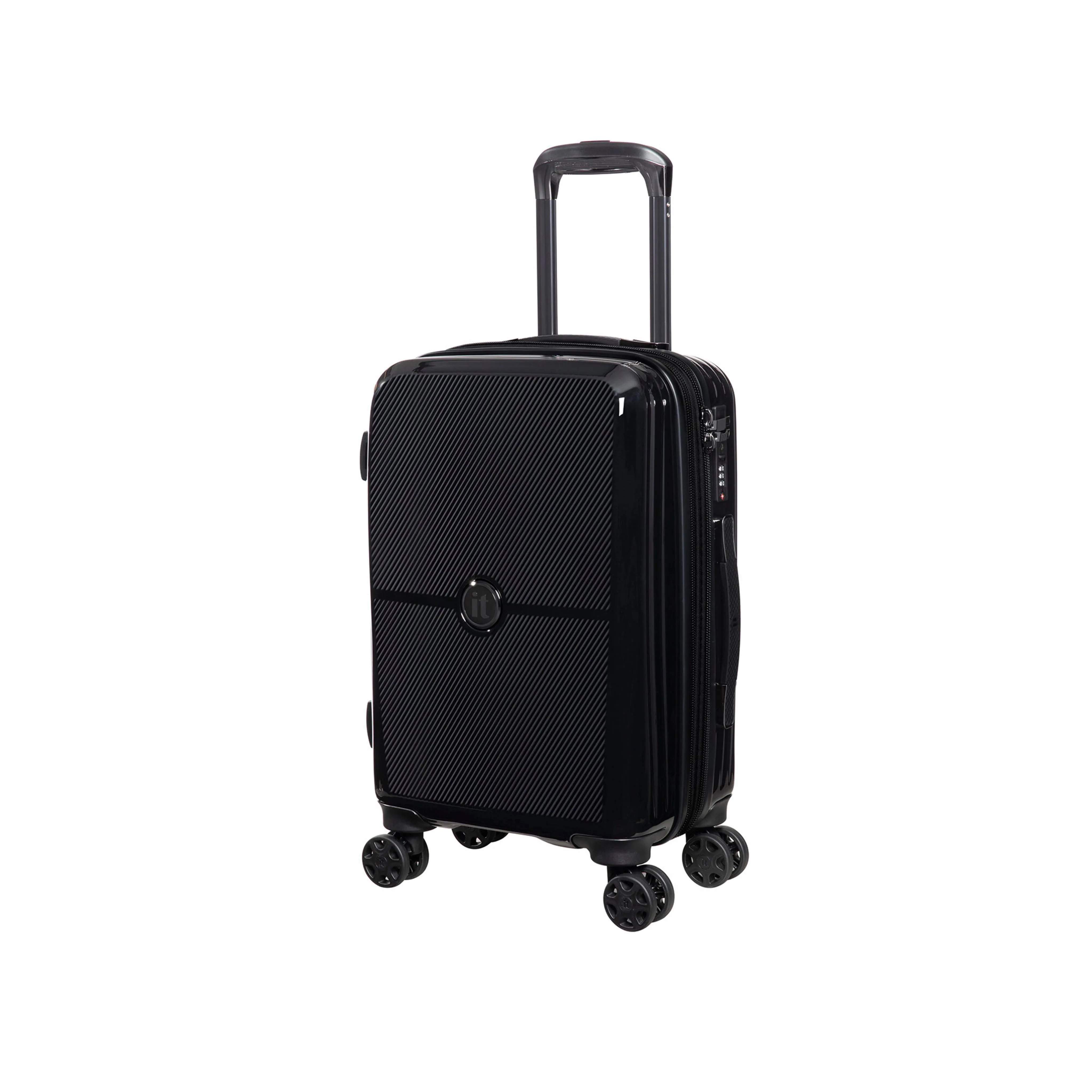 Optical 22" Hardside Carry-On 8 Wheel Expandable Spinner (Black)