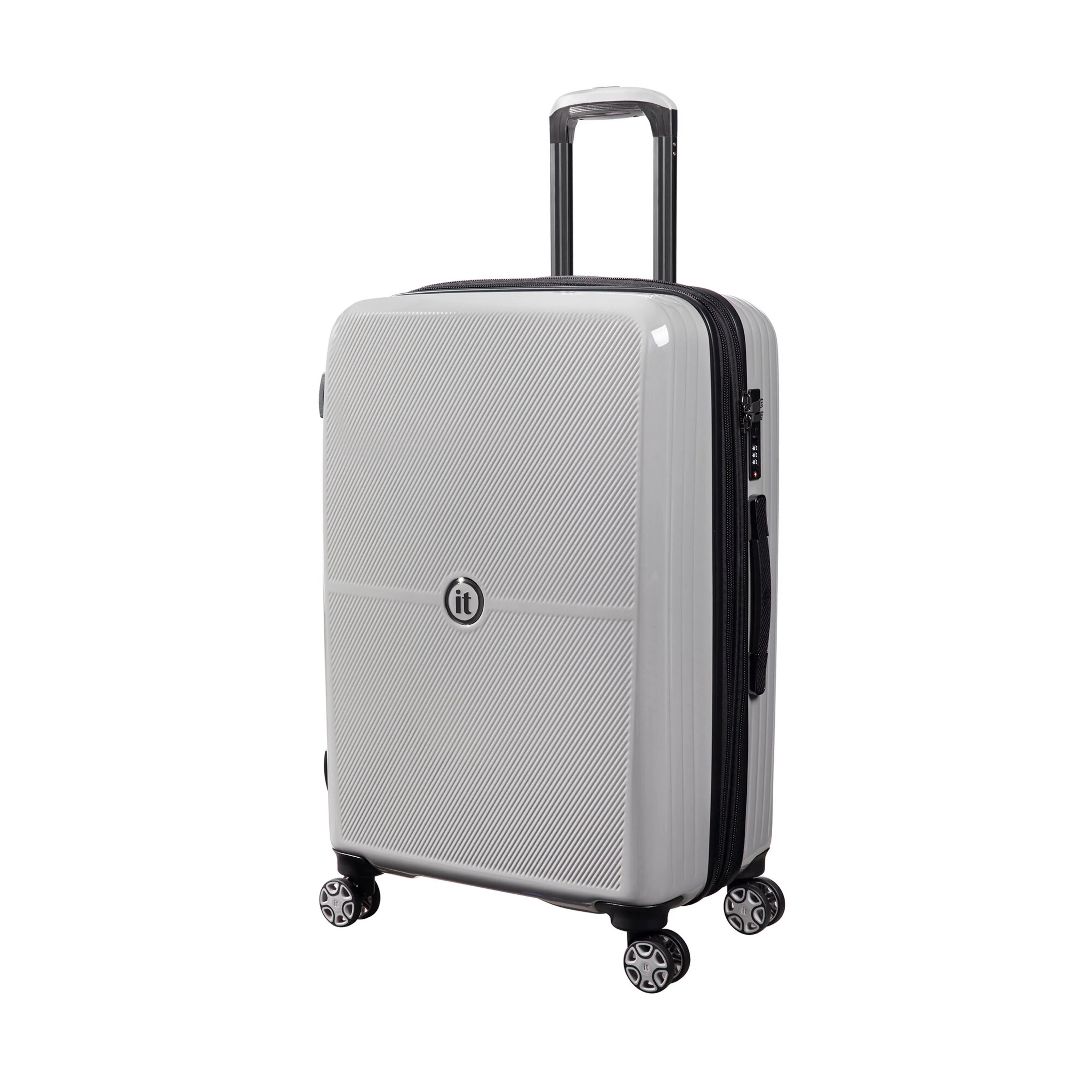 Optical 28" Hardside Checked 8 Wheel Expandable Spinner (Light Ash)