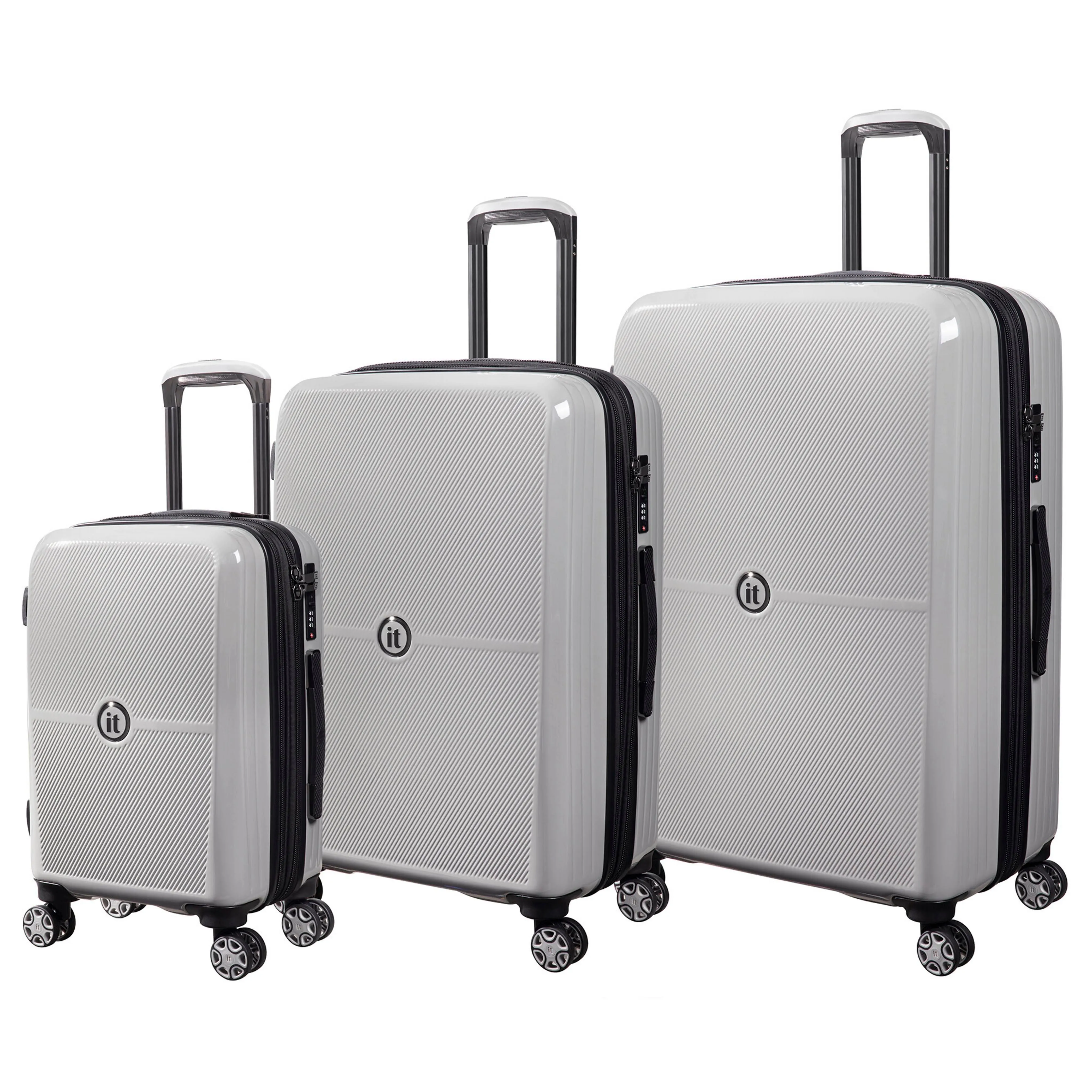 Optical 3 Piece Hardside 8 Wheel Expandable Spinner Set (Light Ash)