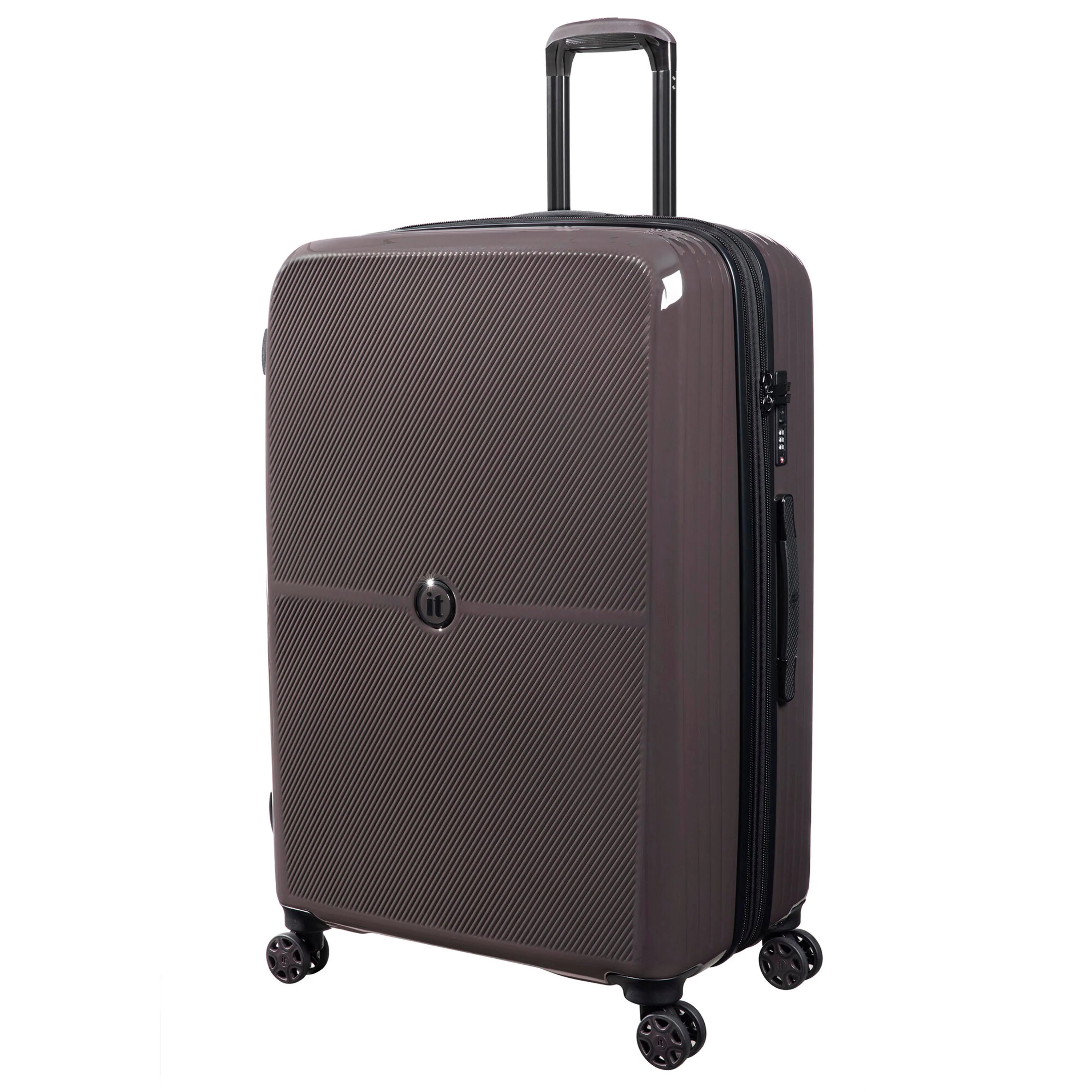 Optical 32" Hardside Checked 8 Wheel Expandable Spinner (Brown)