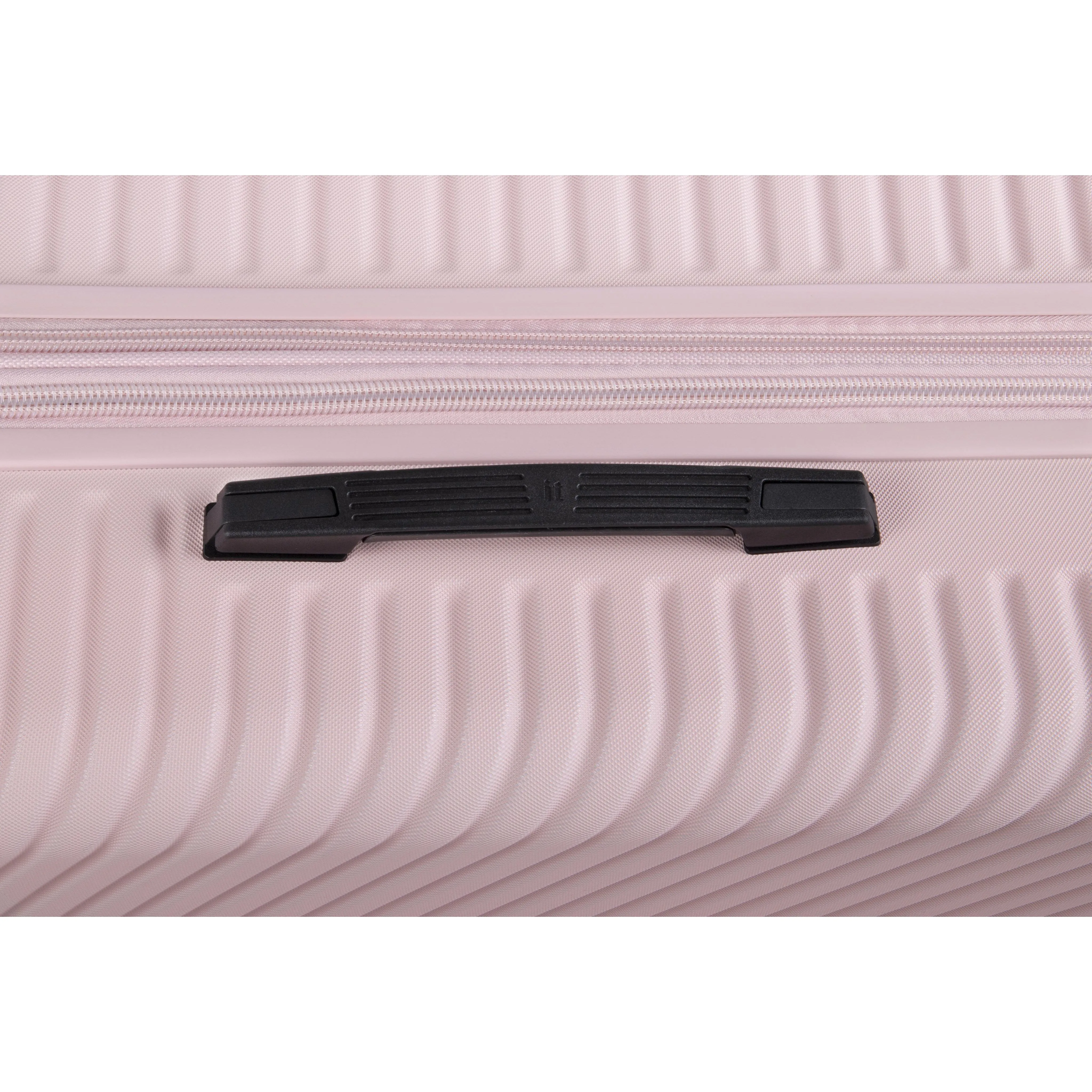 Pleating 27" Hardside Checked 8 Wheel Expandable Spinner (Peach Whip)