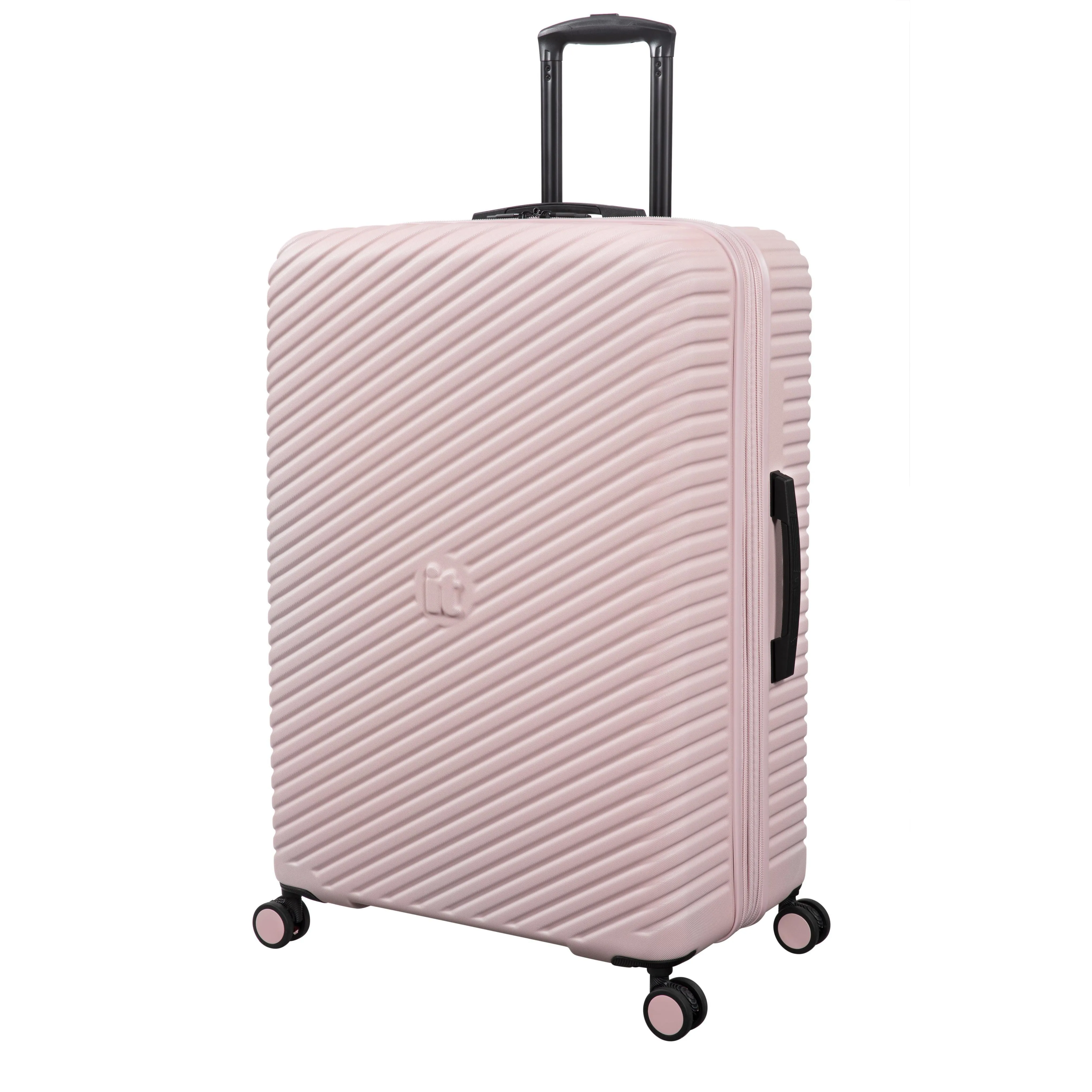 Pleating 31" Hardside Checked 8 Wheel Expandable Spinner (Peach Whip)