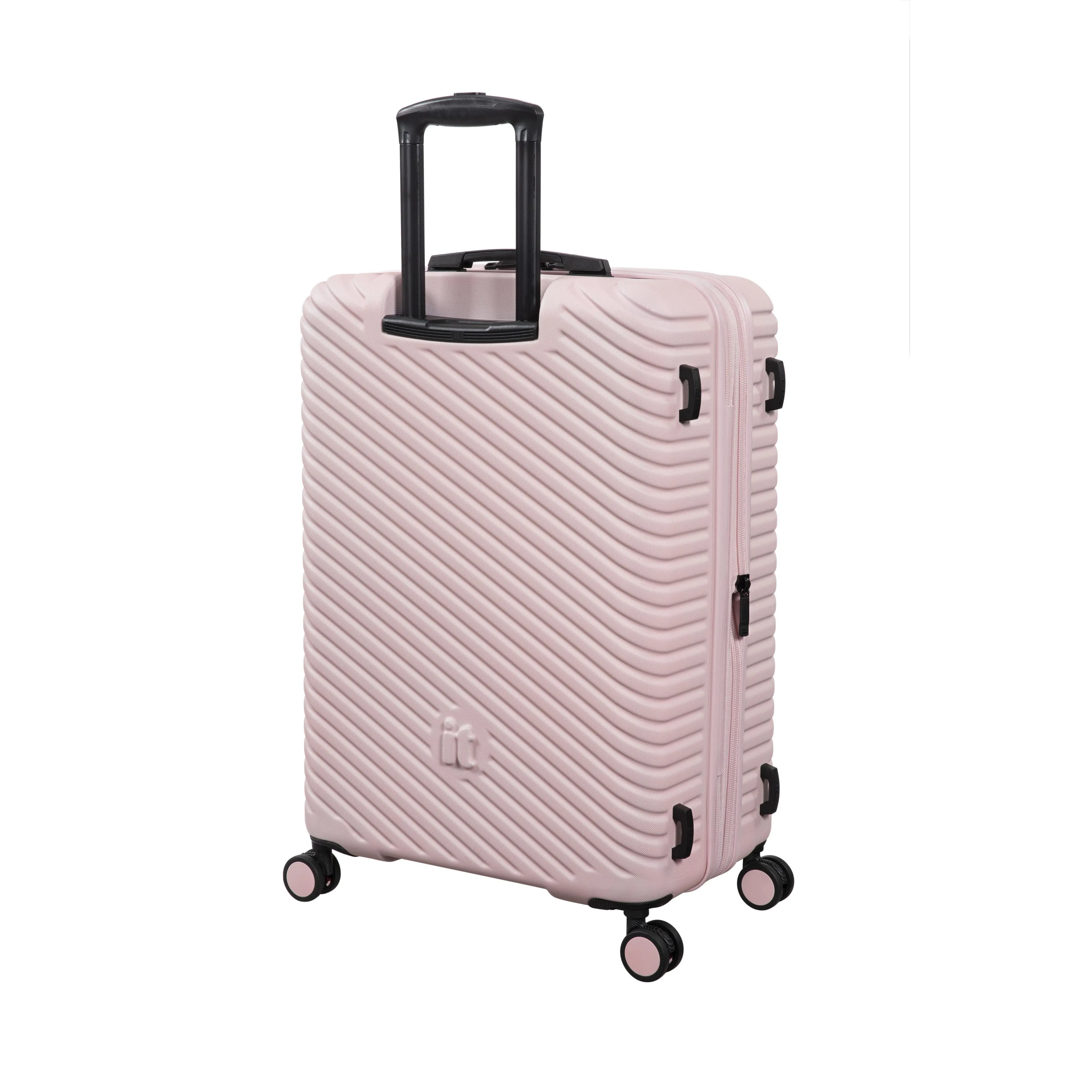 Pleating 31" Hardside Checked 8 Wheel Expandable Spinner (Peach Whip)