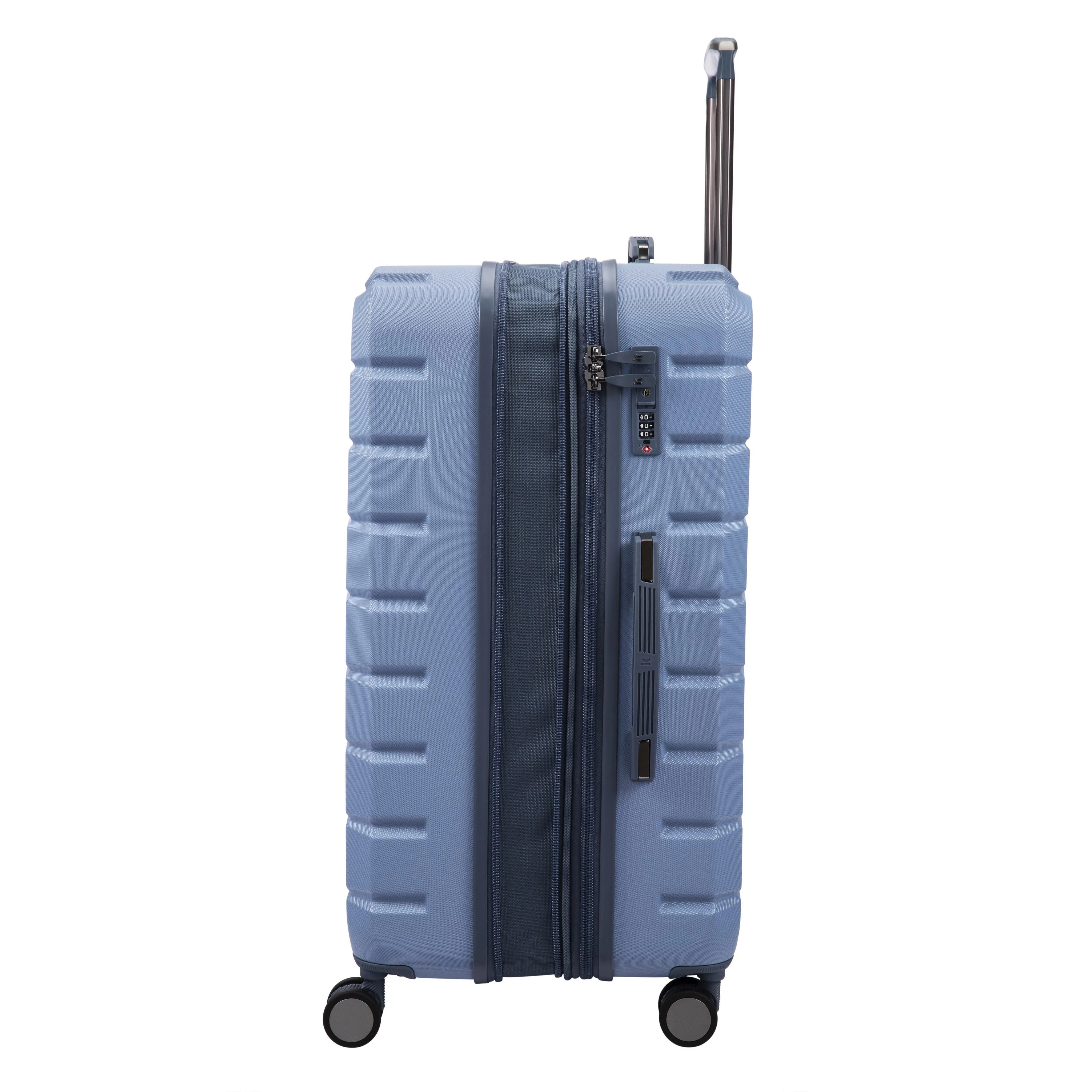 Prosperous 21" Hardside Carry-On 8 Wheel Expandable Spinner (Faded Denim)