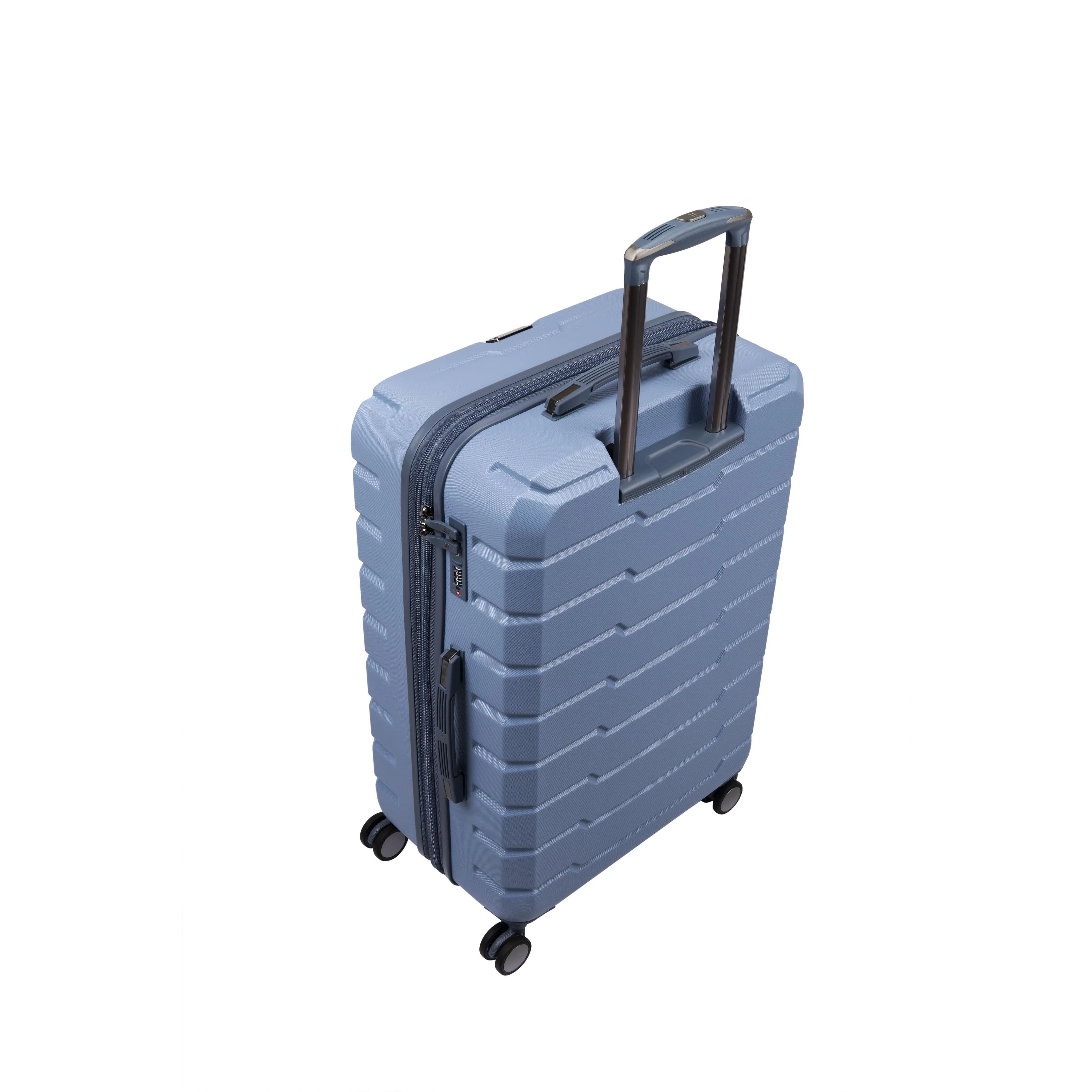 Prosperous 21" Hardside Carry-On 8 Wheel Expandable Spinner (Faded Denim)