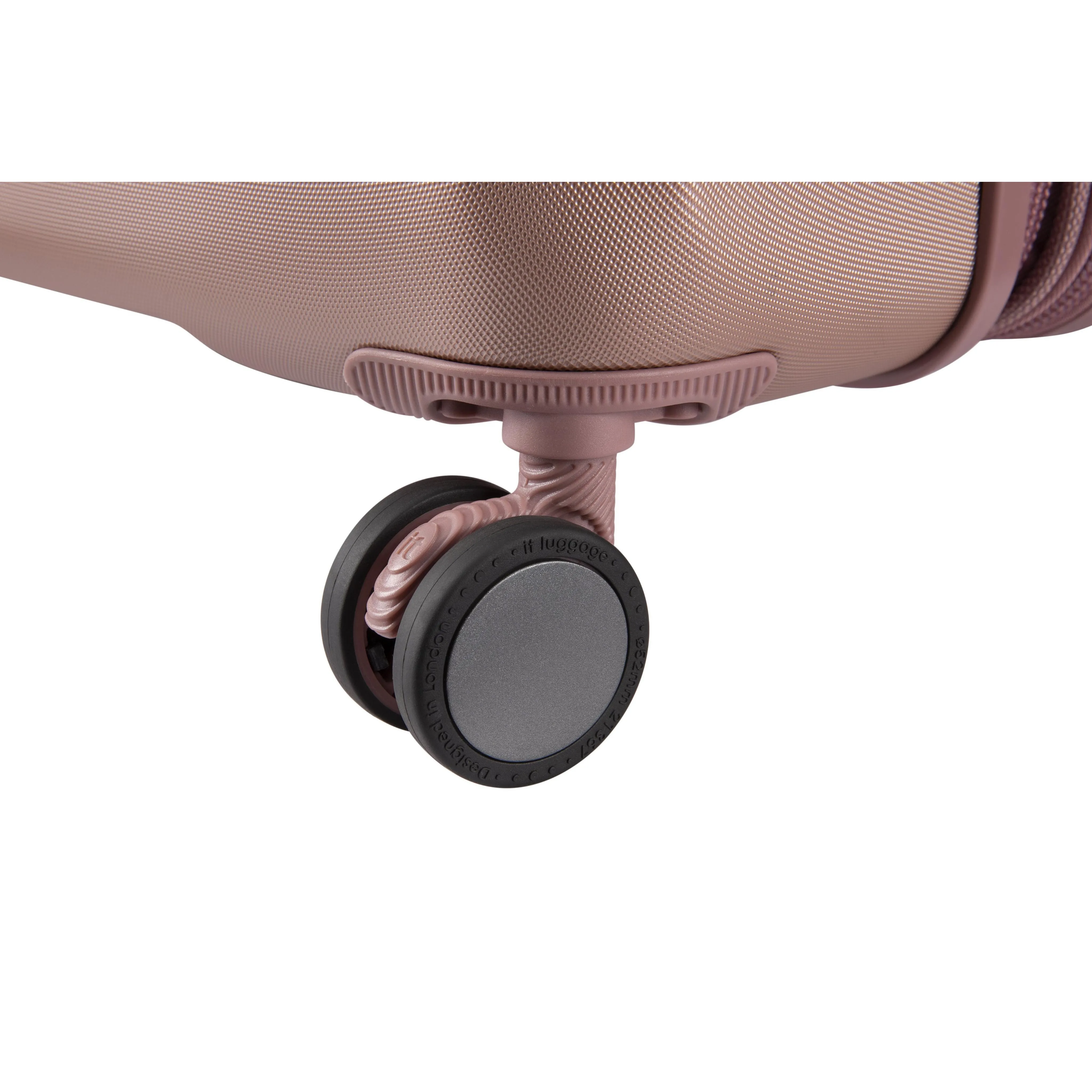 Prosperous 28" Hardside Checked 8 Wheel Expandable Spinner (Cameo Blush)