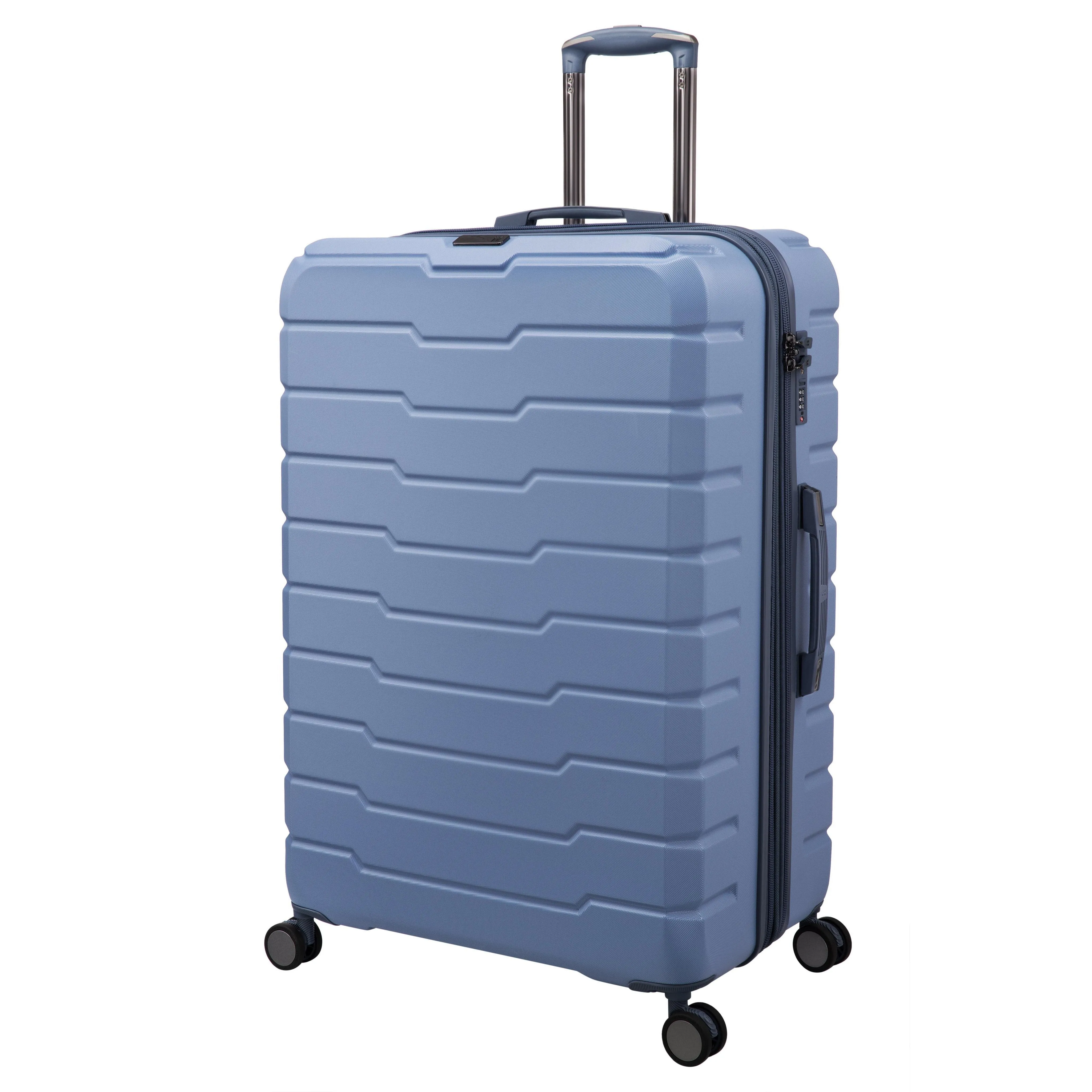 Prosperous 32" Hardside Checked 8 Wheel Expandable Spinner (Faded Denim)