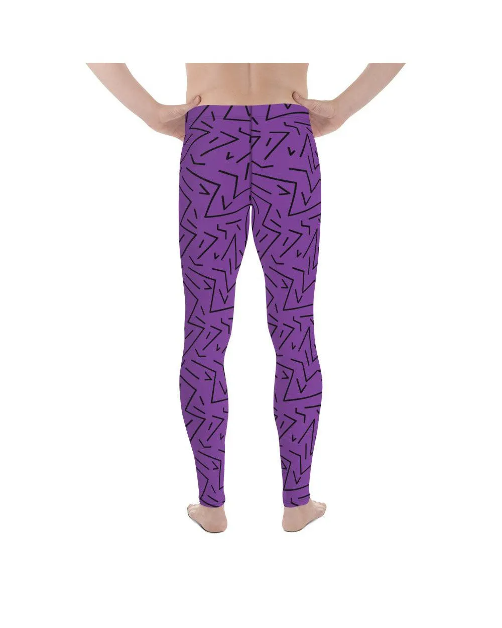 Purple Black Line Meggings