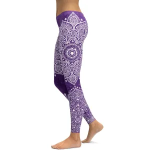 Purple Mandala Leggings