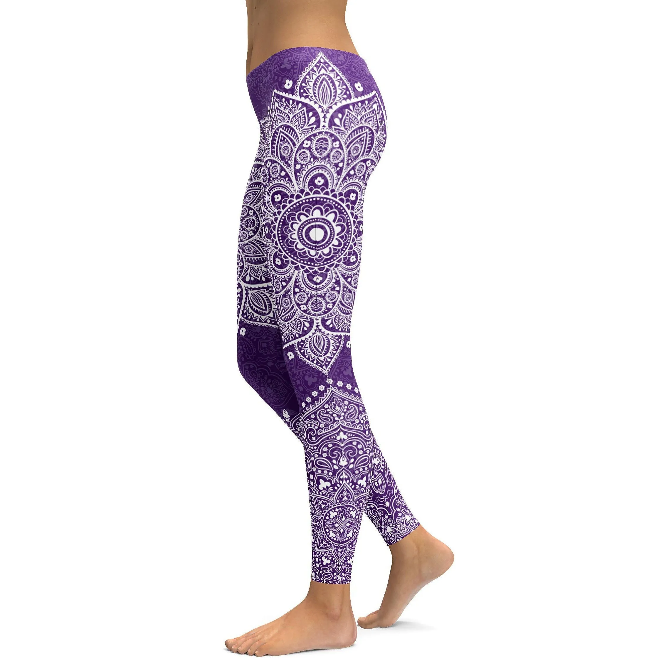 Purple Mandala Leggings