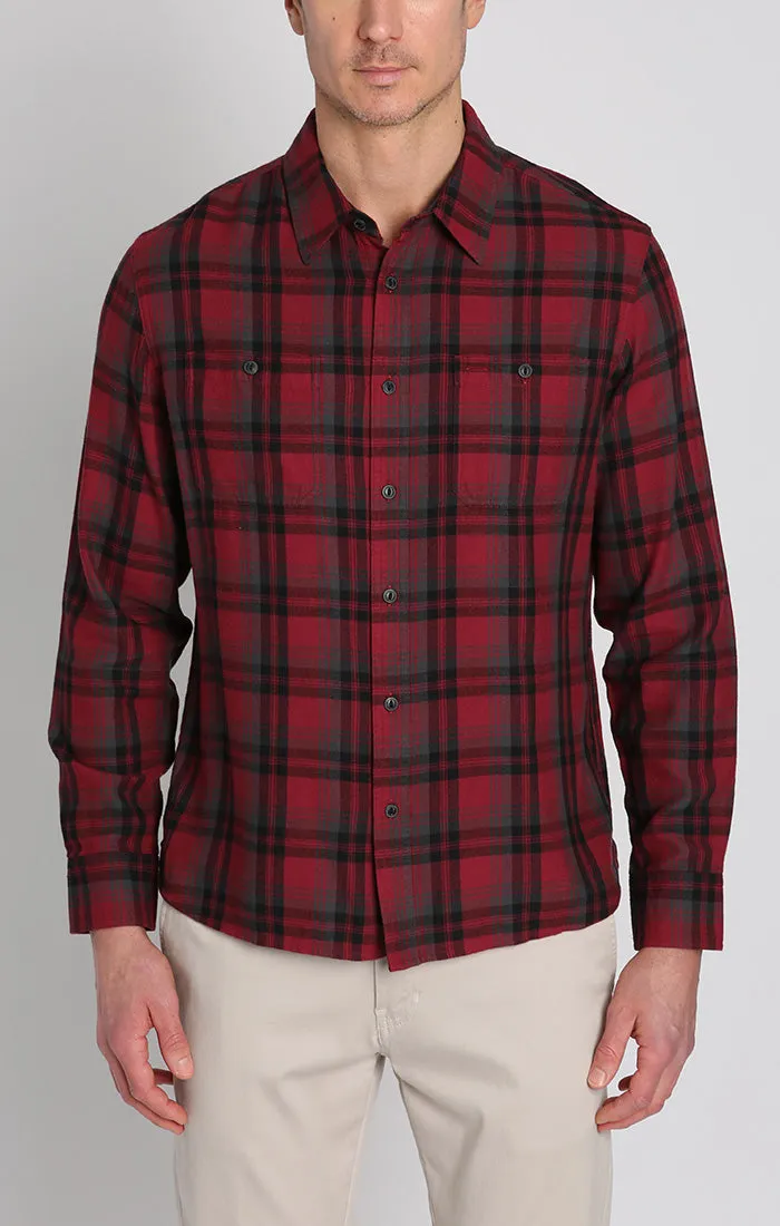 Rye Lightweight Flannel Utility Workshirt