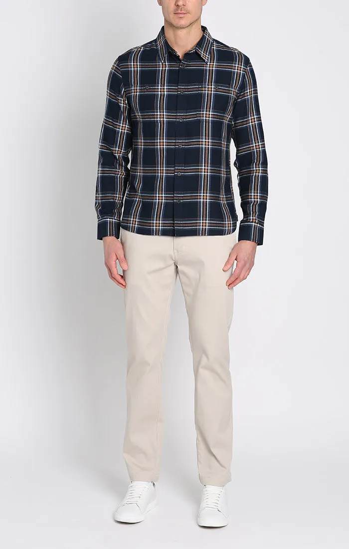 Rye Lightweight Flannel Utility Workshirt