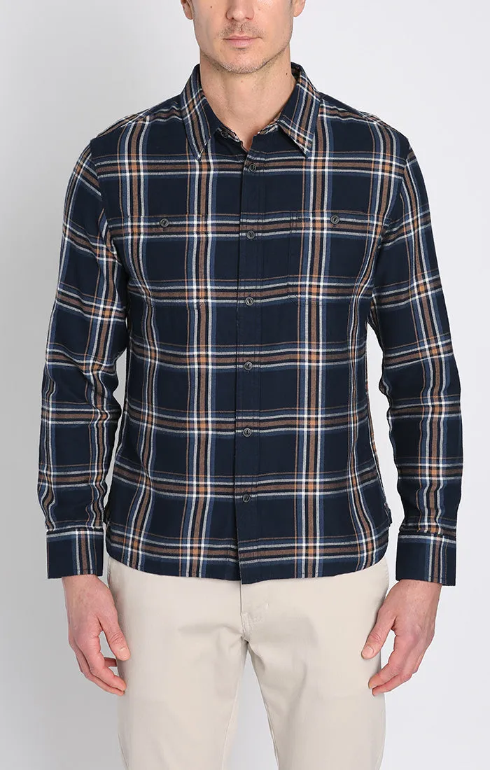 Rye Lightweight Flannel Utility Workshirt
