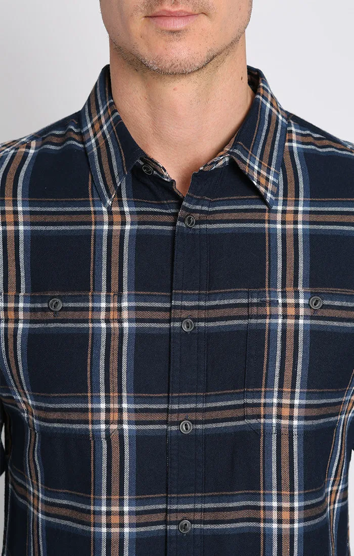 Rye Lightweight Flannel Utility Workshirt