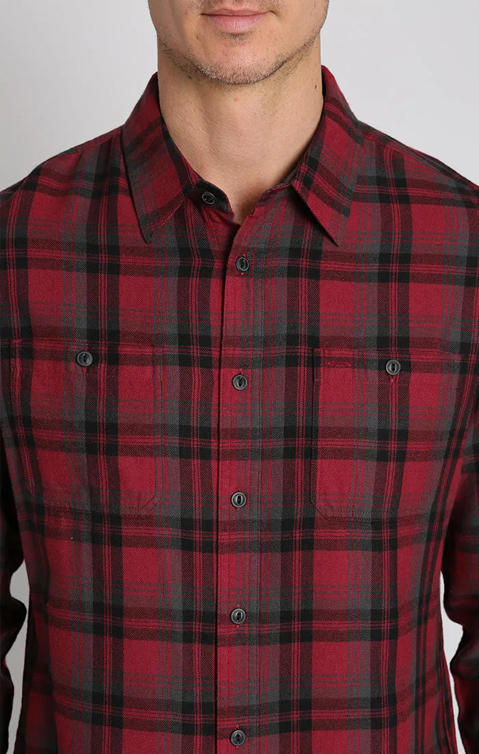 Rye Lightweight Flannel Utility Workshirt