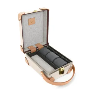 Safari · 3-Slot Watch Case | Ivory/Natural