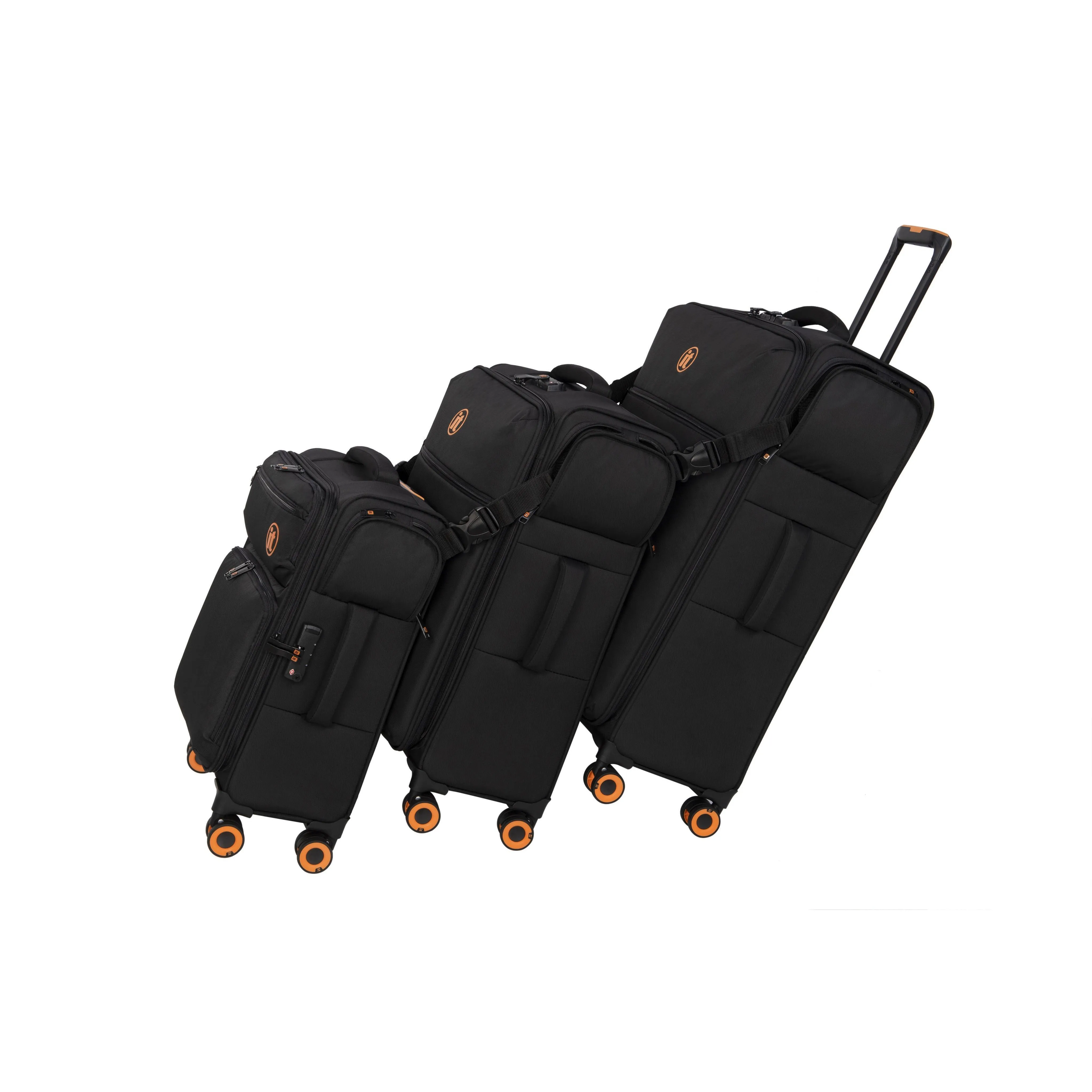 Simultaneous 22" Softside Carry-On 8 Wheel Spinner (Black)