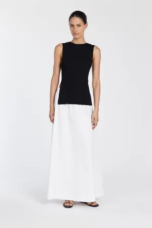 SOFIA BLACK KNIT TUNIC TOP