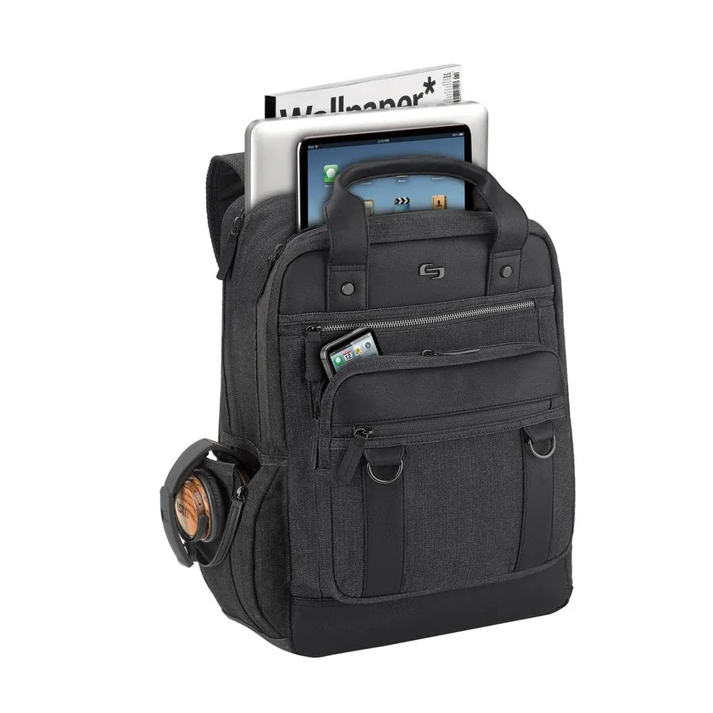 Solo Crosby Black Denim Backpack