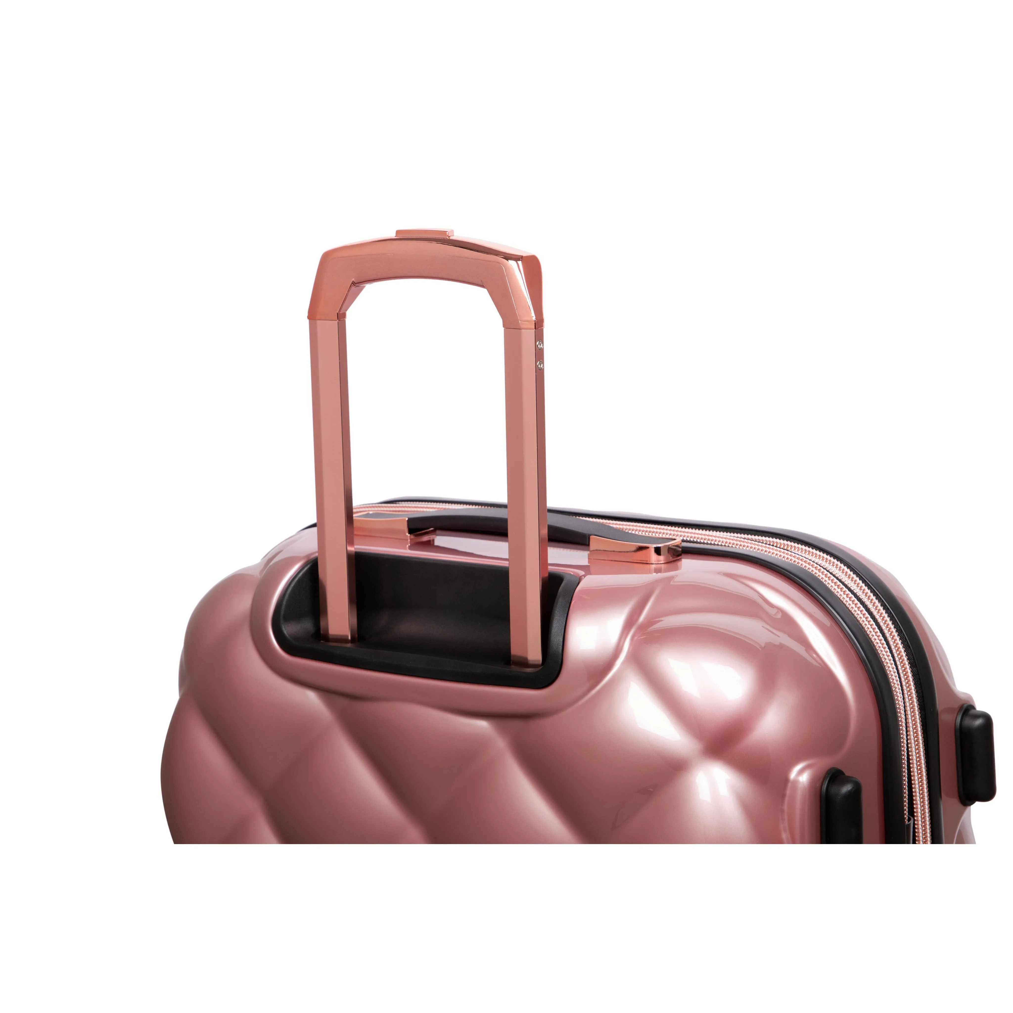 St. Tropez Trois 27" Hardside 8 Wheel Expandable Spinner Luggage (Metallic Rose Gold)