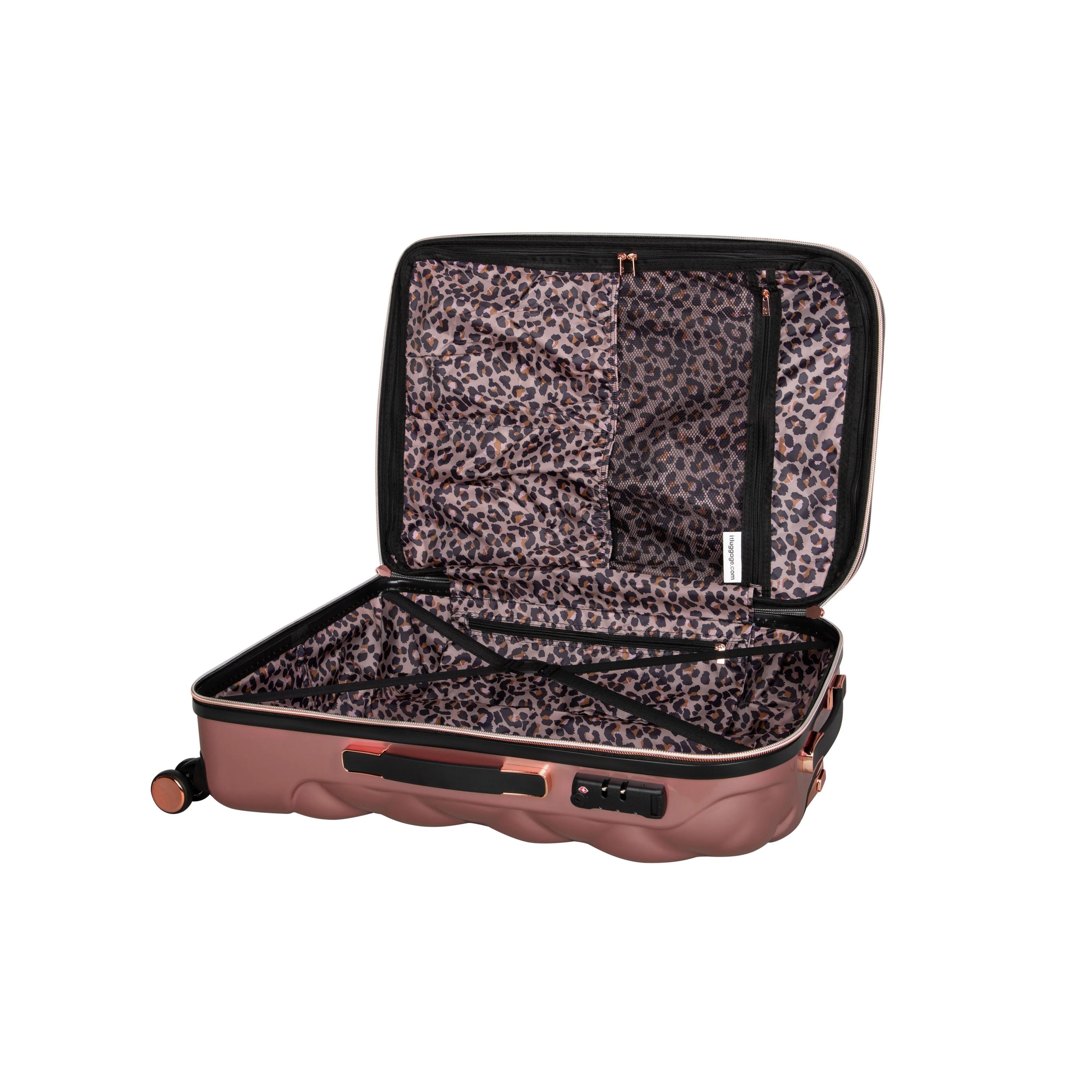 St. Tropez Trois 27" Hardside 8 Wheel Expandable Spinner Luggage (Metallic Rose Gold)