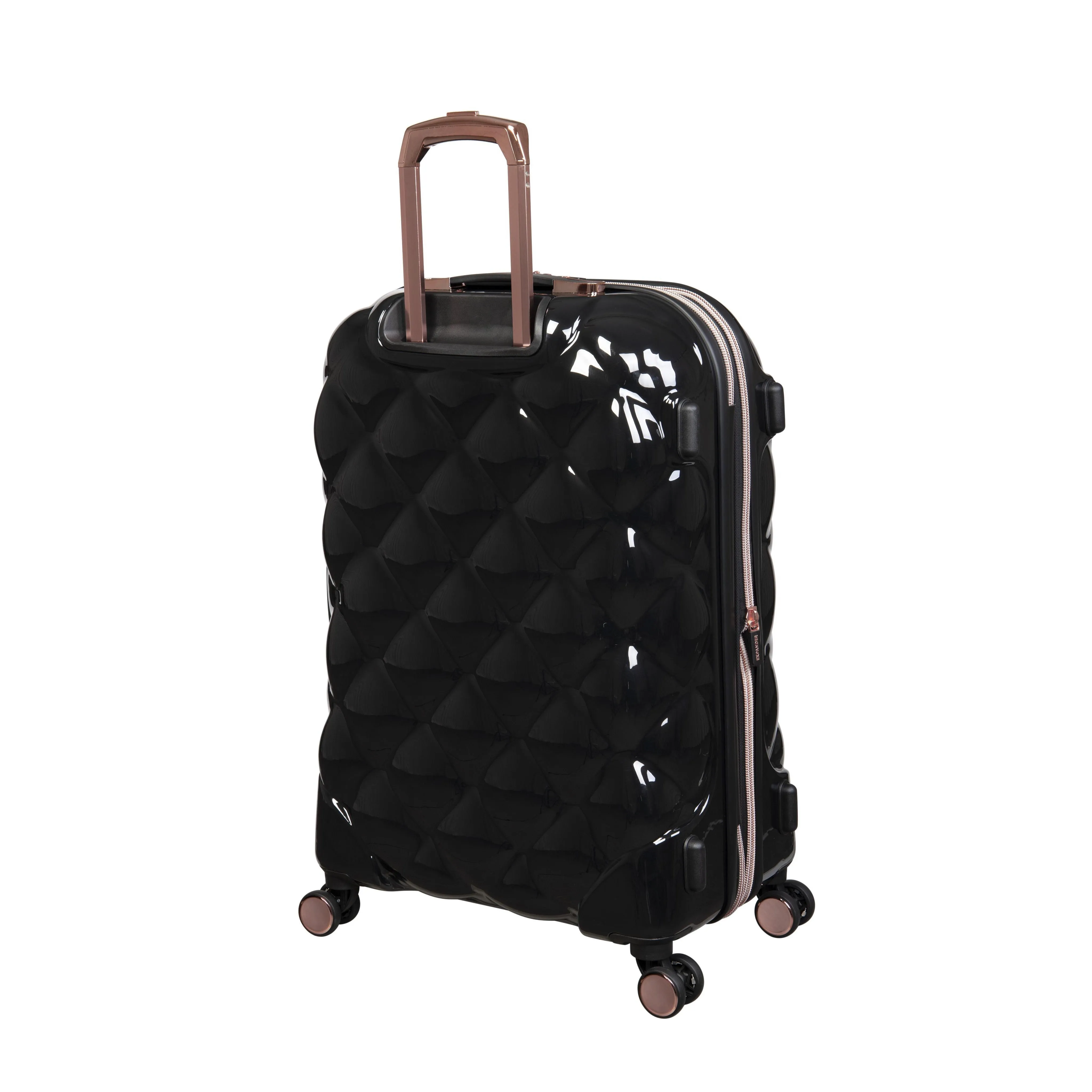 St. Tropez Trois Hardside 3pc 8 Wheel Expandable Spinner Set (Black)