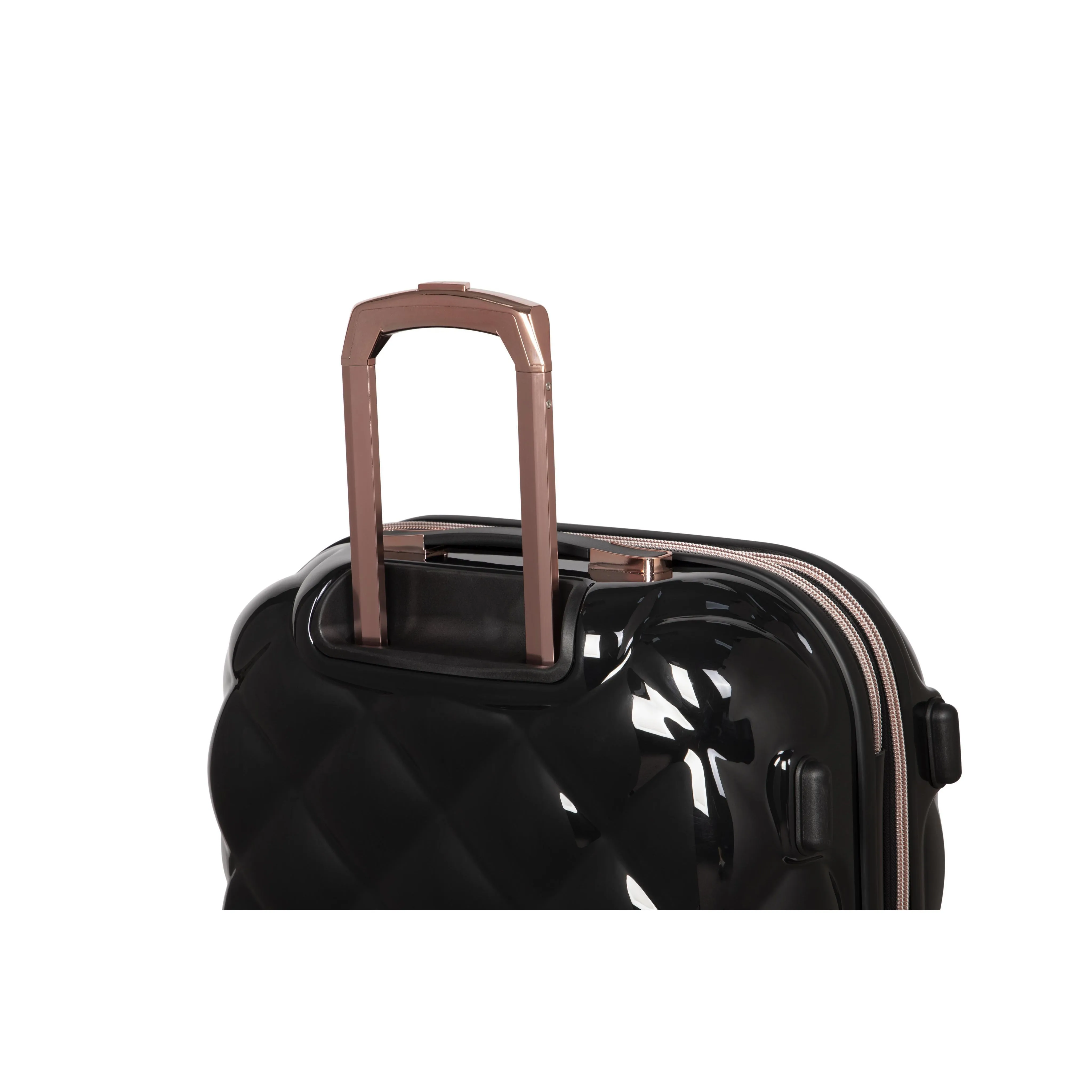 St. Tropez Trois Hardside 3pc 8 Wheel Expandable Spinner Set (Black)