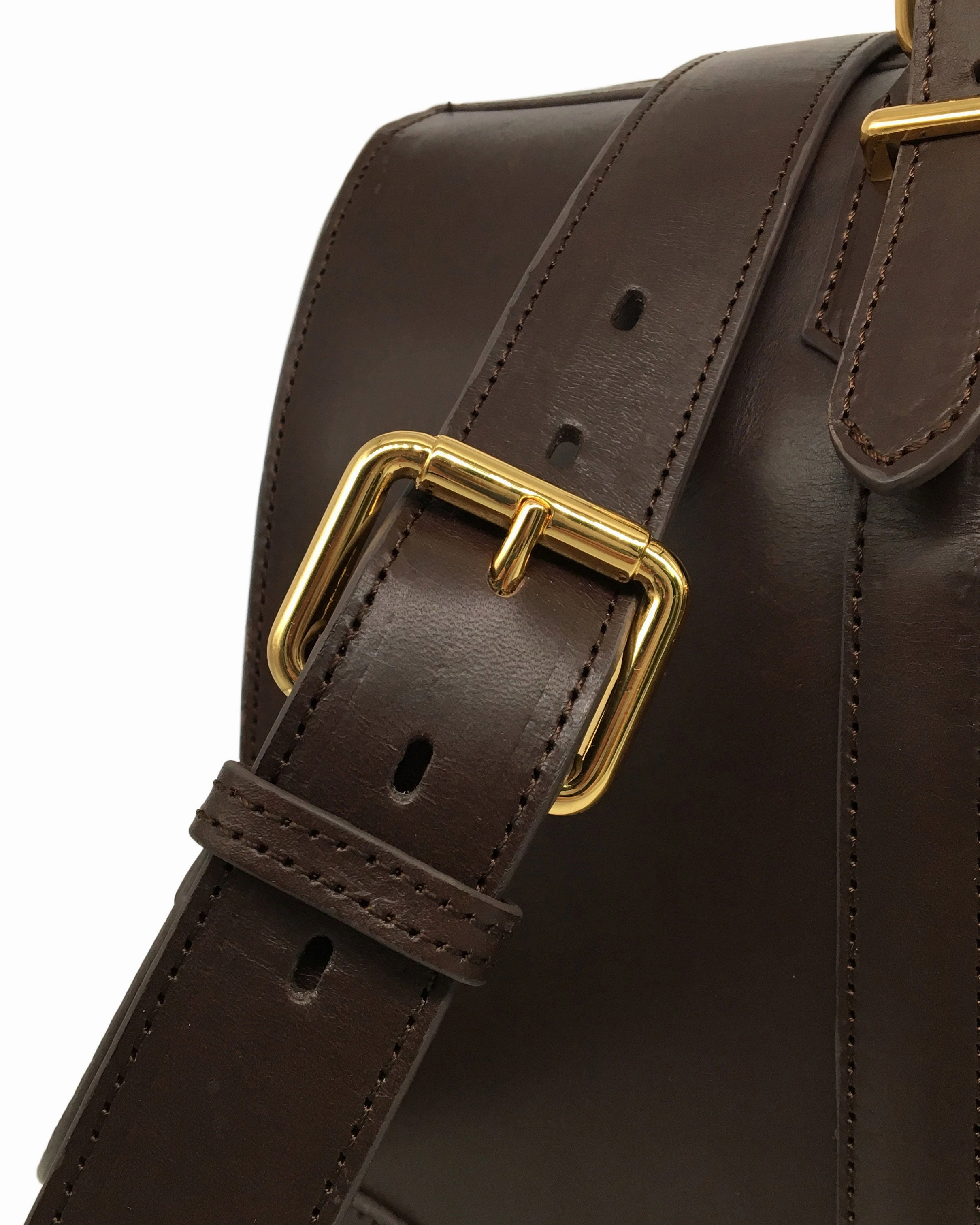 The Viaggio Leather Duffel (Dark Choco)