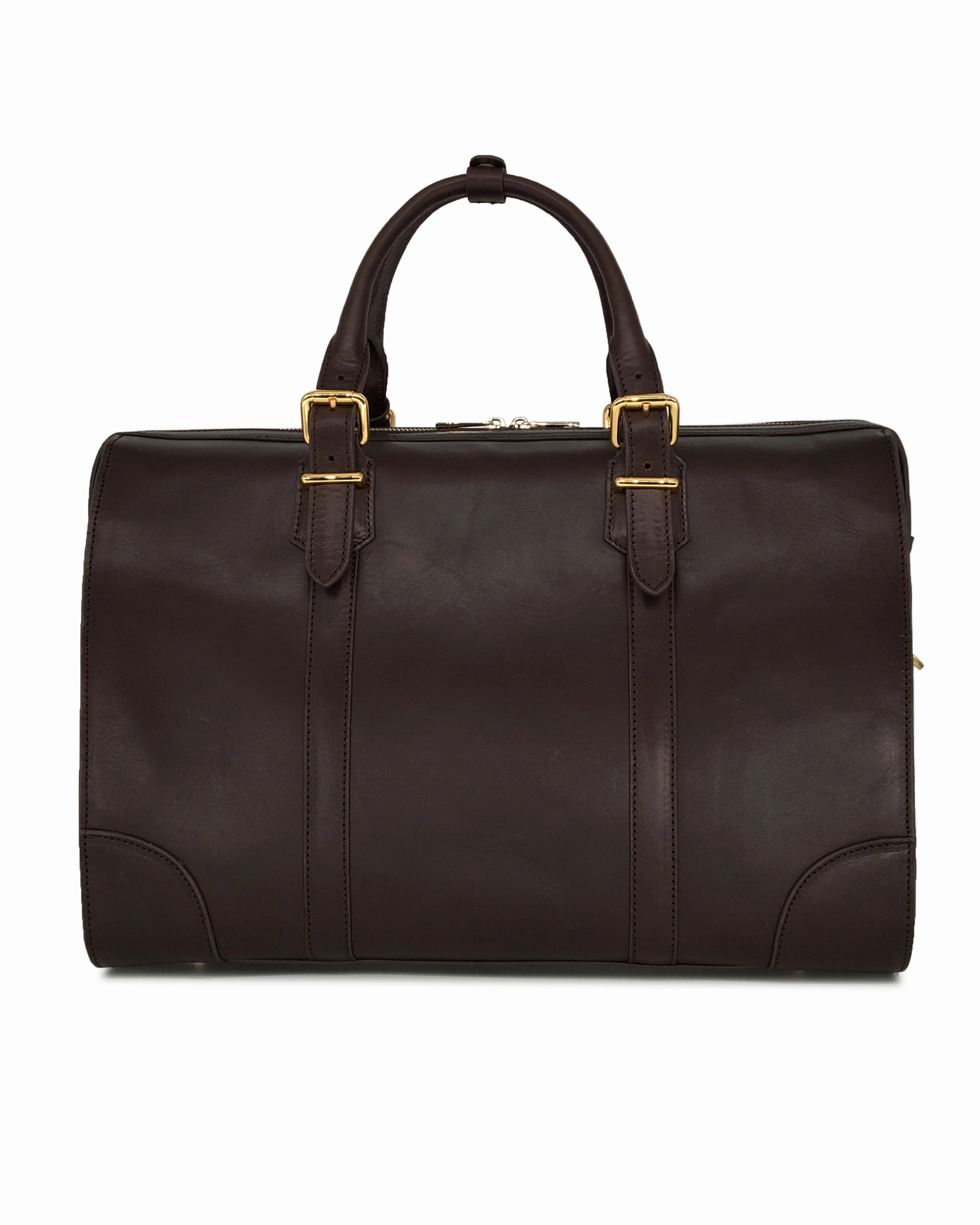 The Viaggio Leather Duffel (Dark Choco)