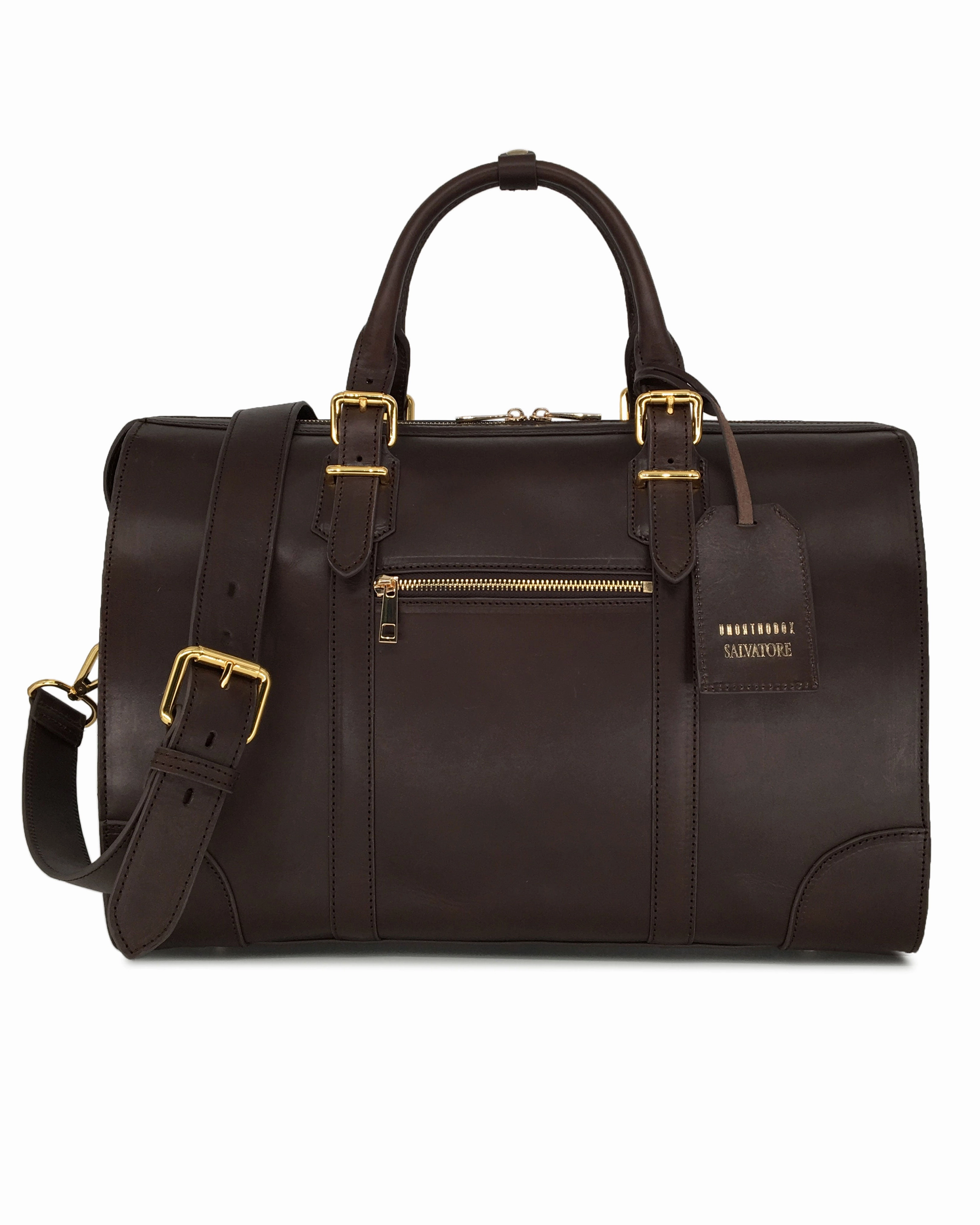 The Viaggio Leather Duffel (Dark Choco)