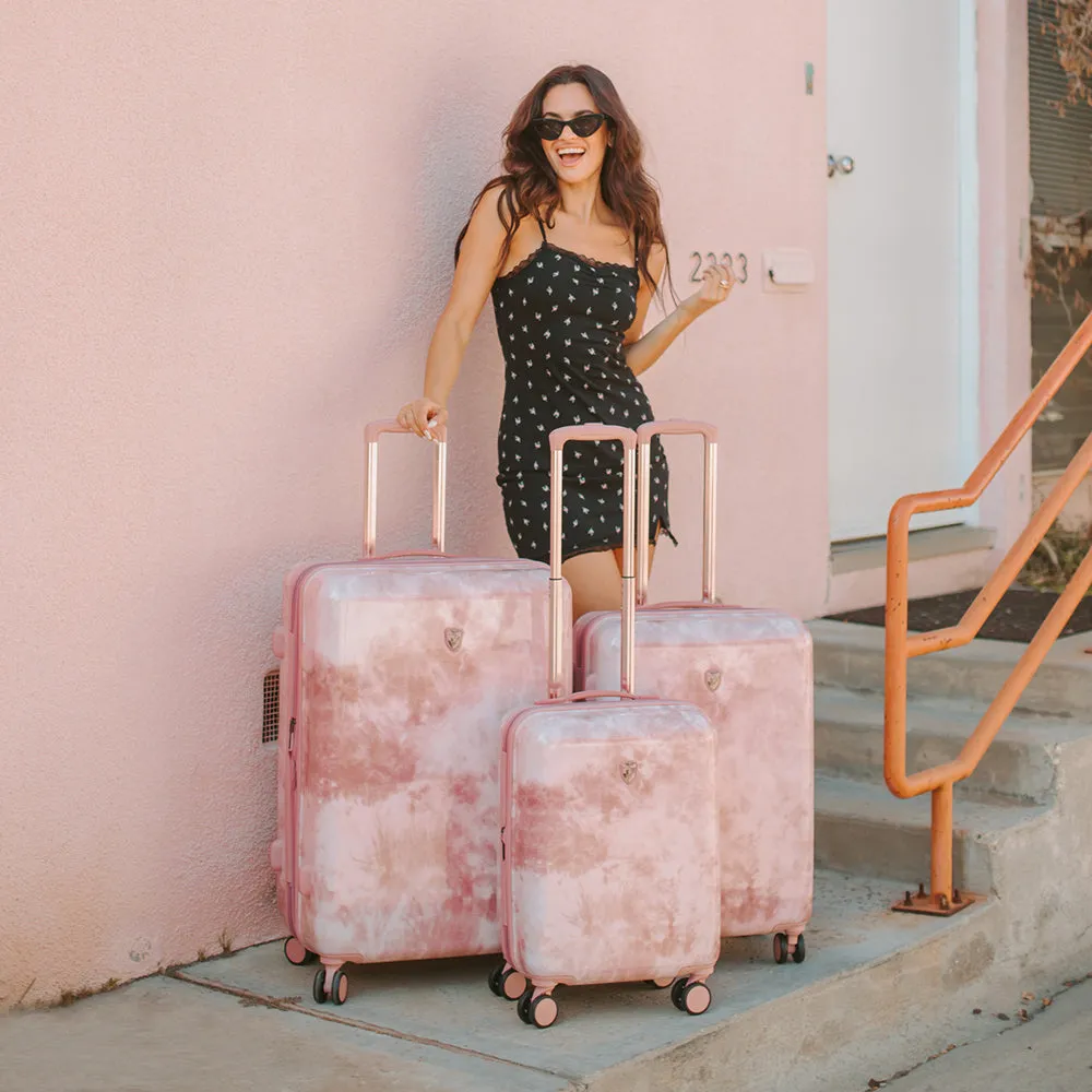 Tie-Dye Rose Fashion Spinner™ 3 Piece Luggage Set