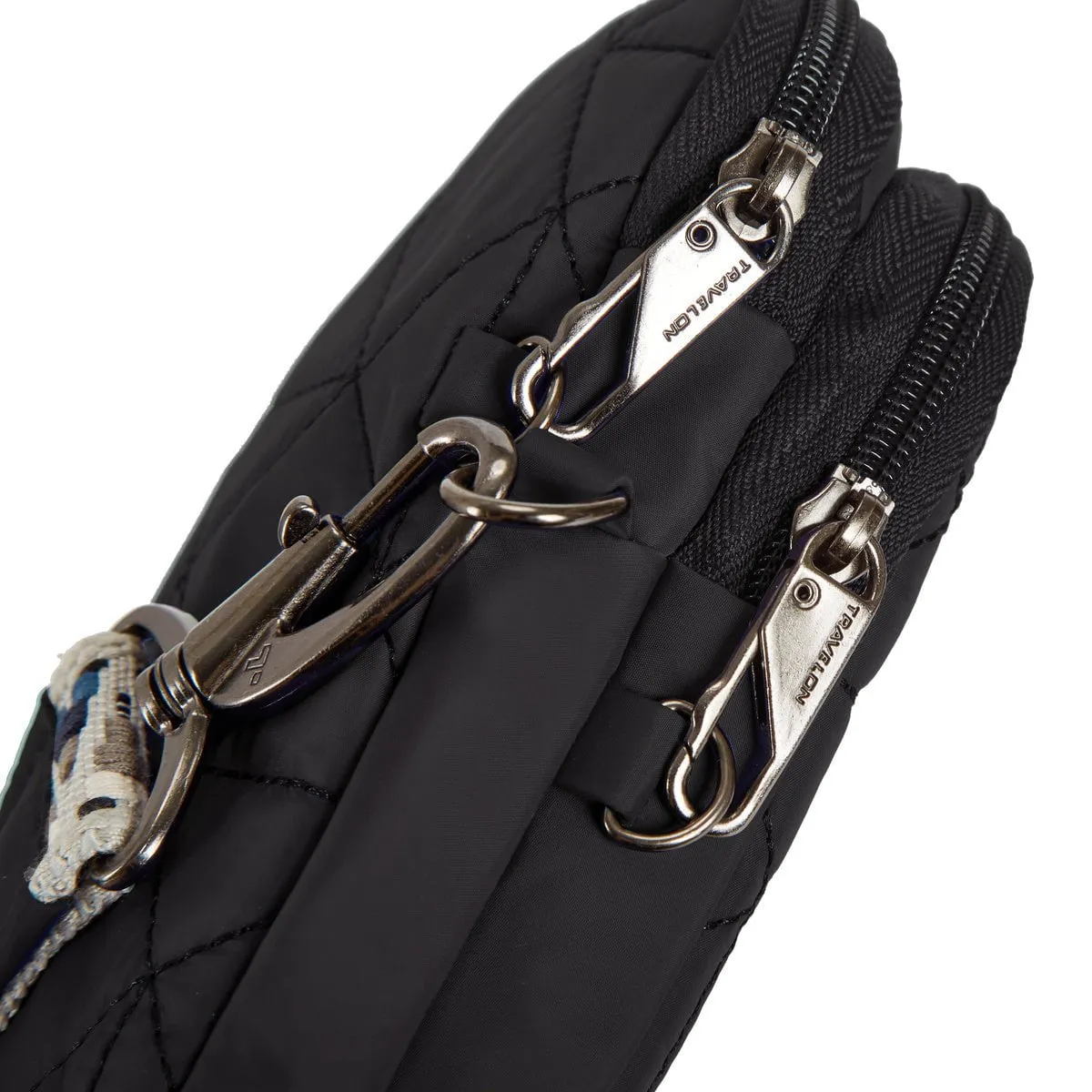 Travelon Anti-Theft Boho 2 Compartment Phone Crossbody - Geo Black