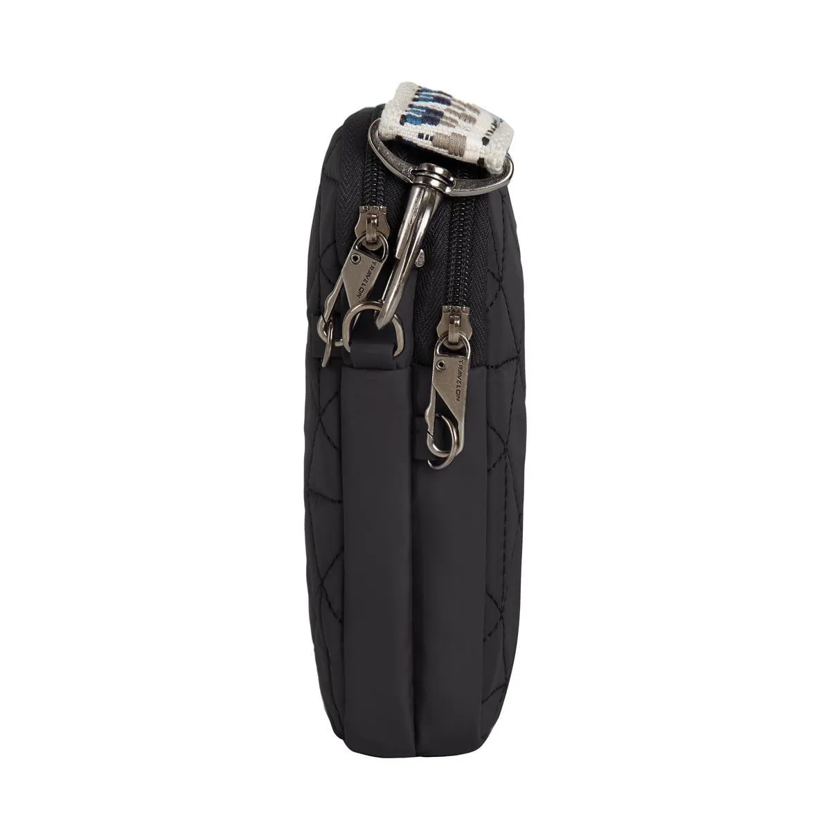 Travelon Anti-Theft Boho 2 Compartment Phone Crossbody - Geo Black