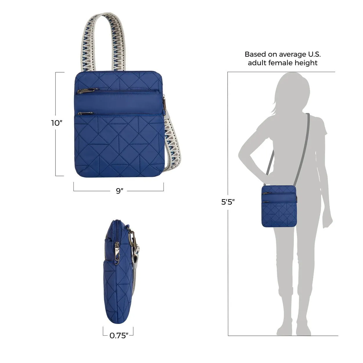Travelon Anti-Theft Boho Slim Bag