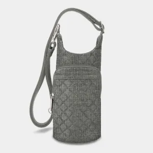 Travelon Anti-Theft RFID Boho Insulated Water Bottle Holder Tote with 5-Point Anti-Theft Protection