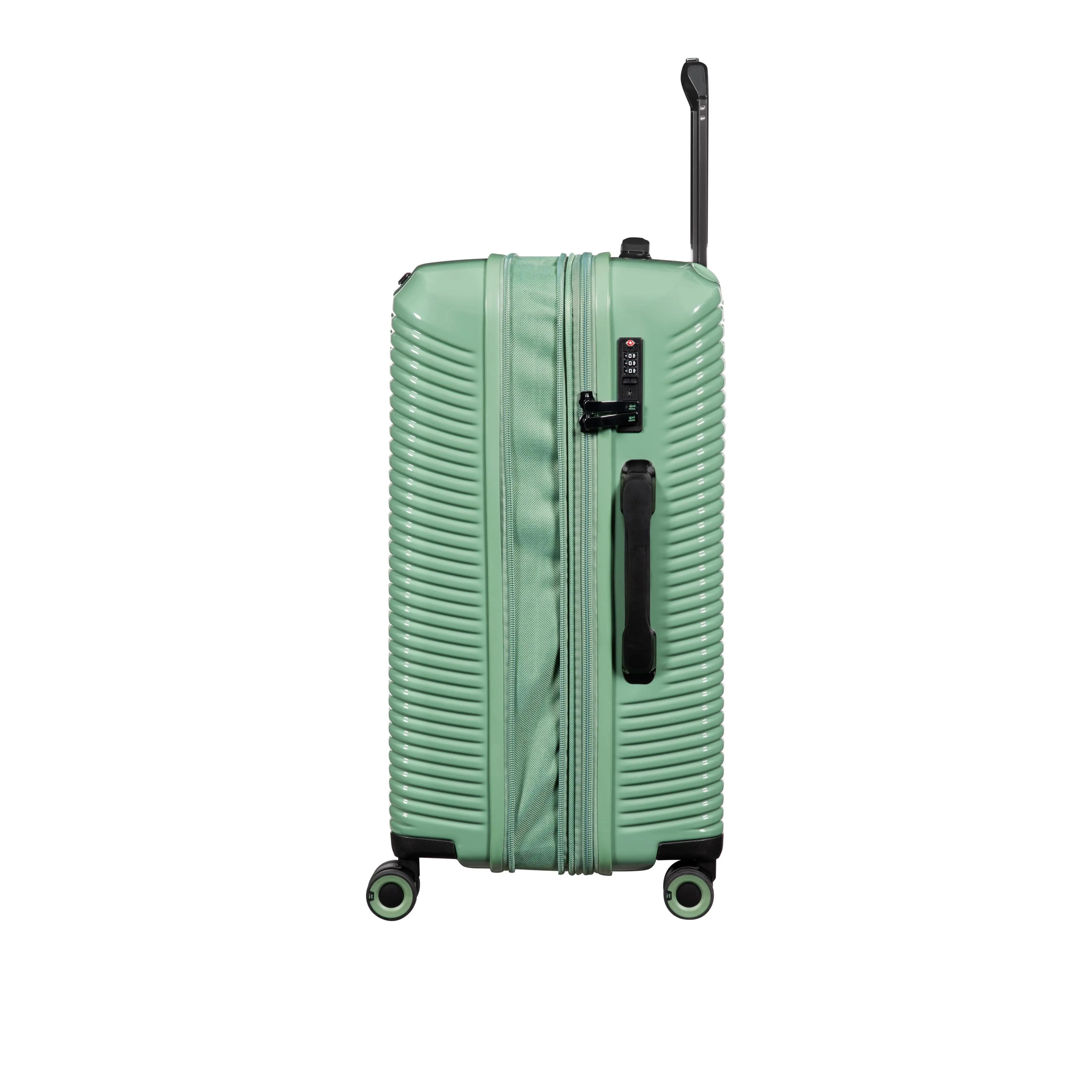 Traversed 3 Piece Hardside 8 Wheel Expandable Spinner Set (Hedge Green)