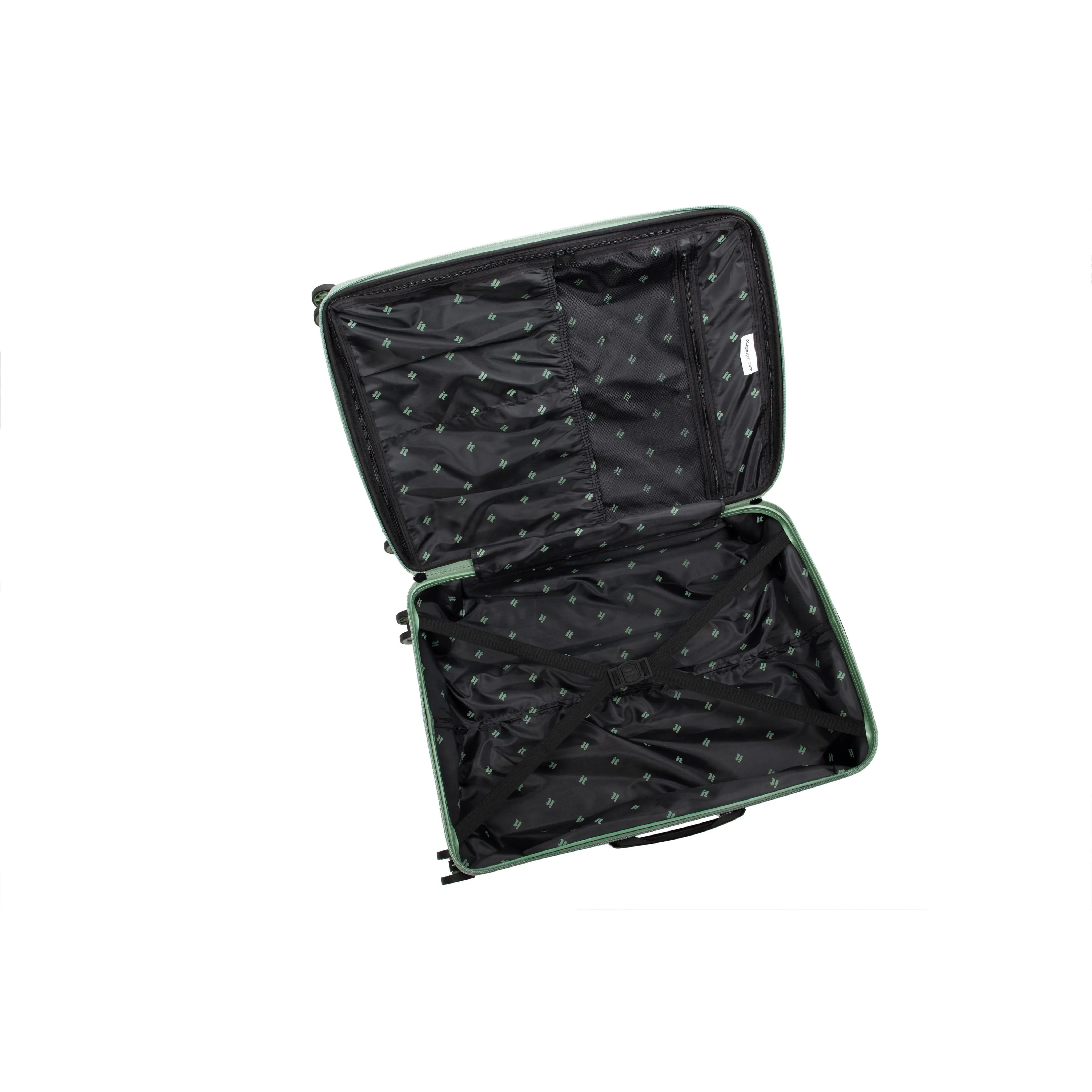 Traversed 3 Piece Hardside 8 Wheel Expandable Spinner Set (Hedge Green)