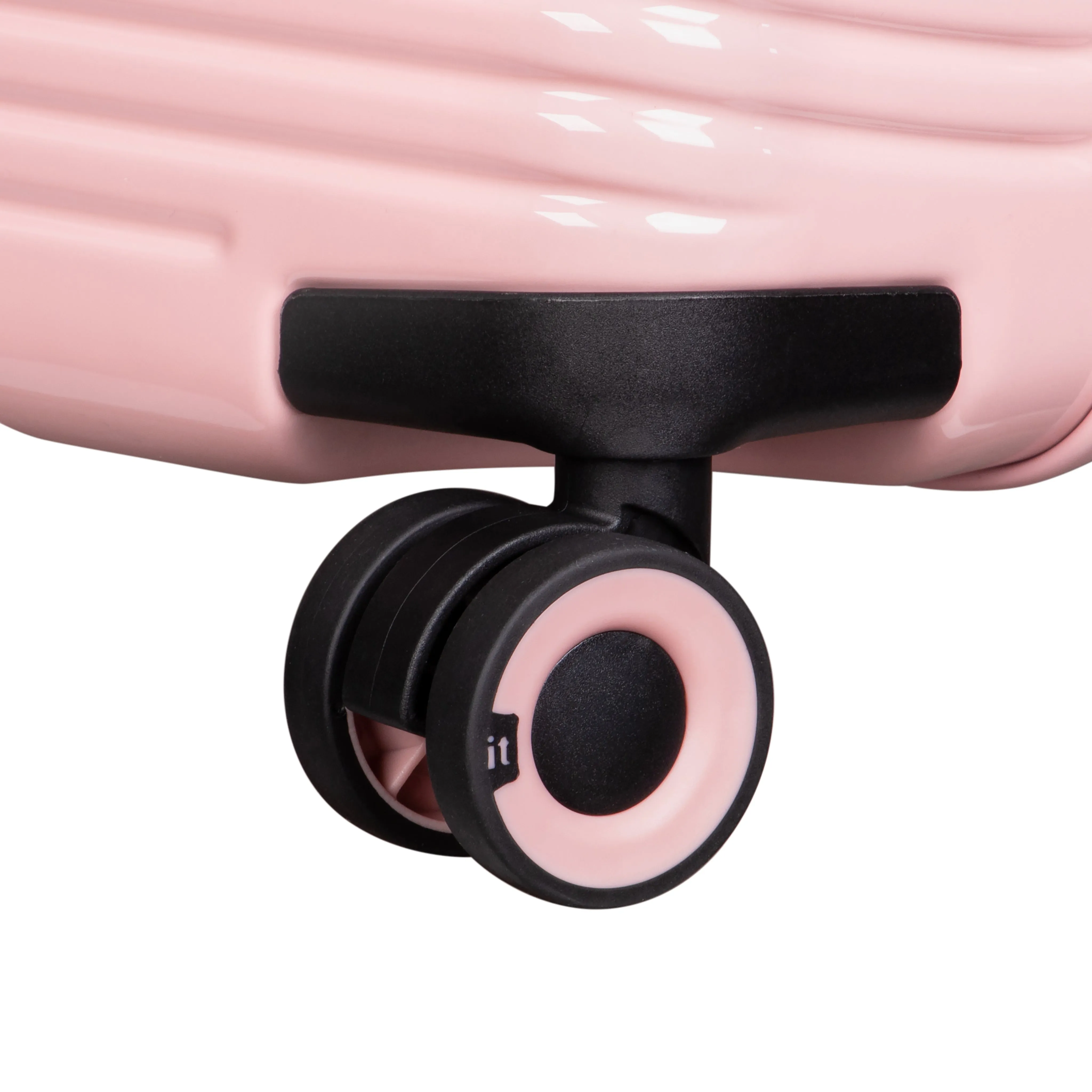 Traversed 31.5" Hardside Checked 8 Wheel Expandable Spinner (Metallic Rose Gold)