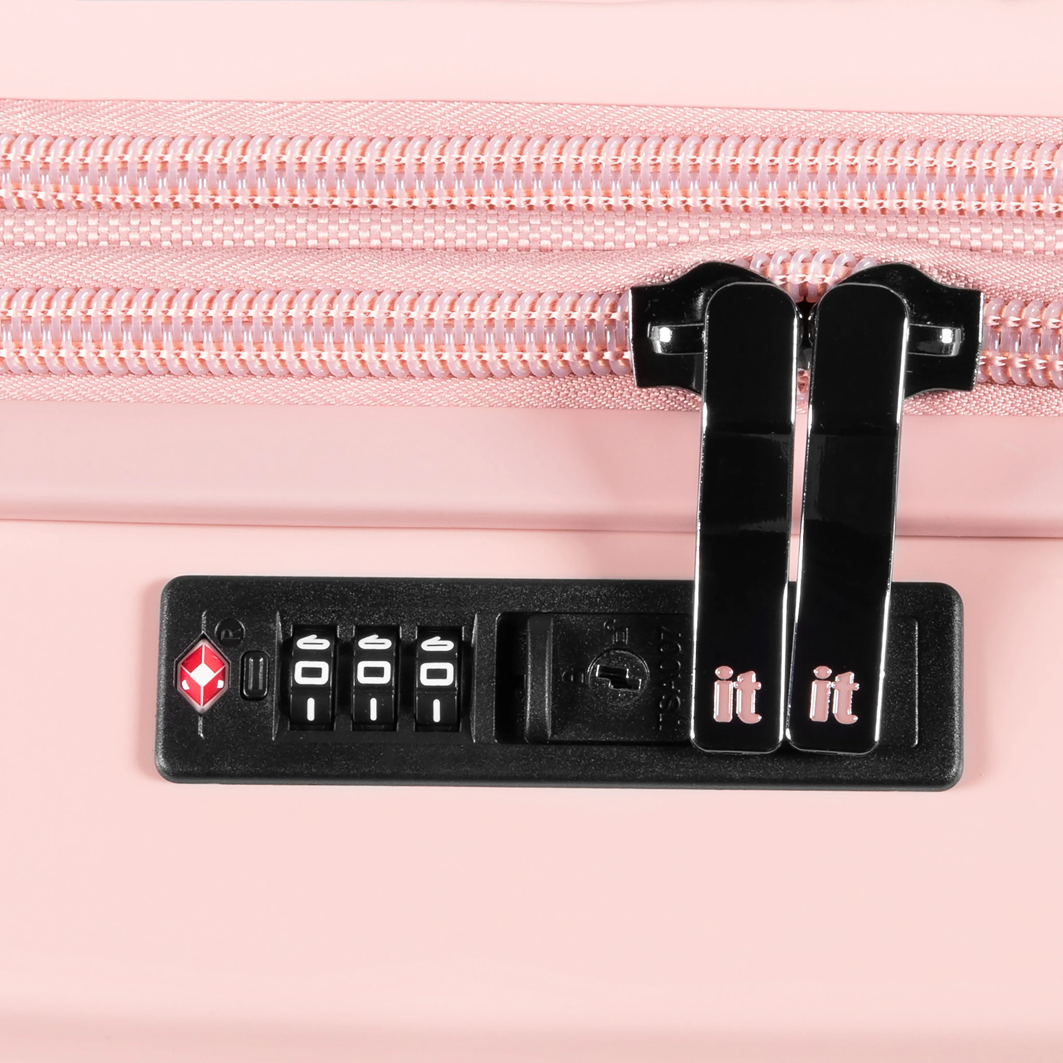 Traversed 31.5" Hardside Checked 8 Wheel Expandable Spinner (Metallic Rose Gold)