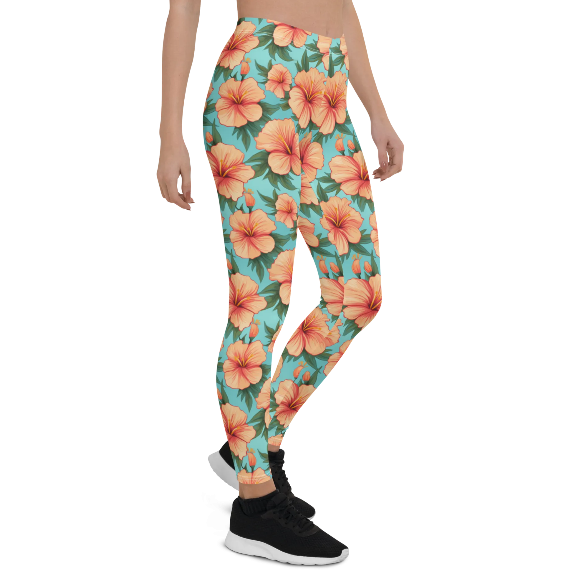 Tropical Hibiscus Leggings