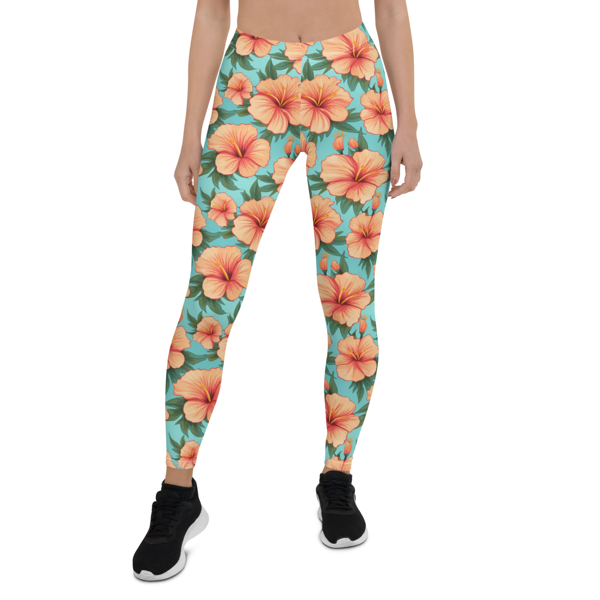 Tropical Hibiscus Leggings