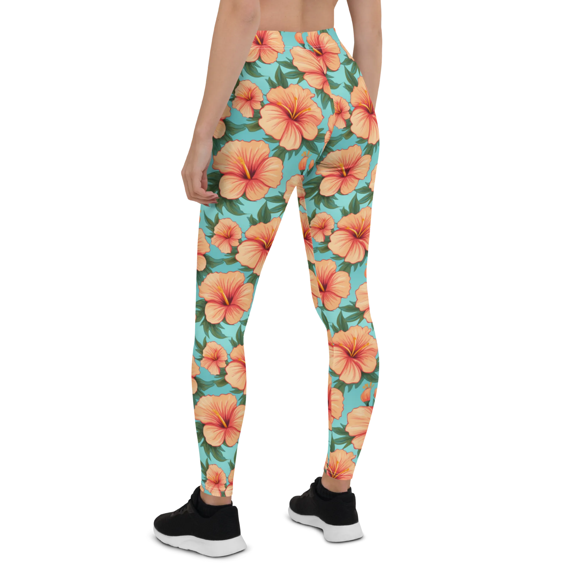 Tropical Hibiscus Leggings