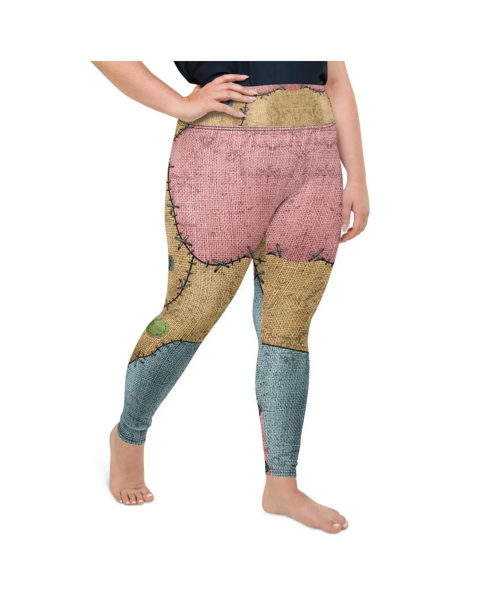 Voodoo Doll Patch Plus Size Leggings