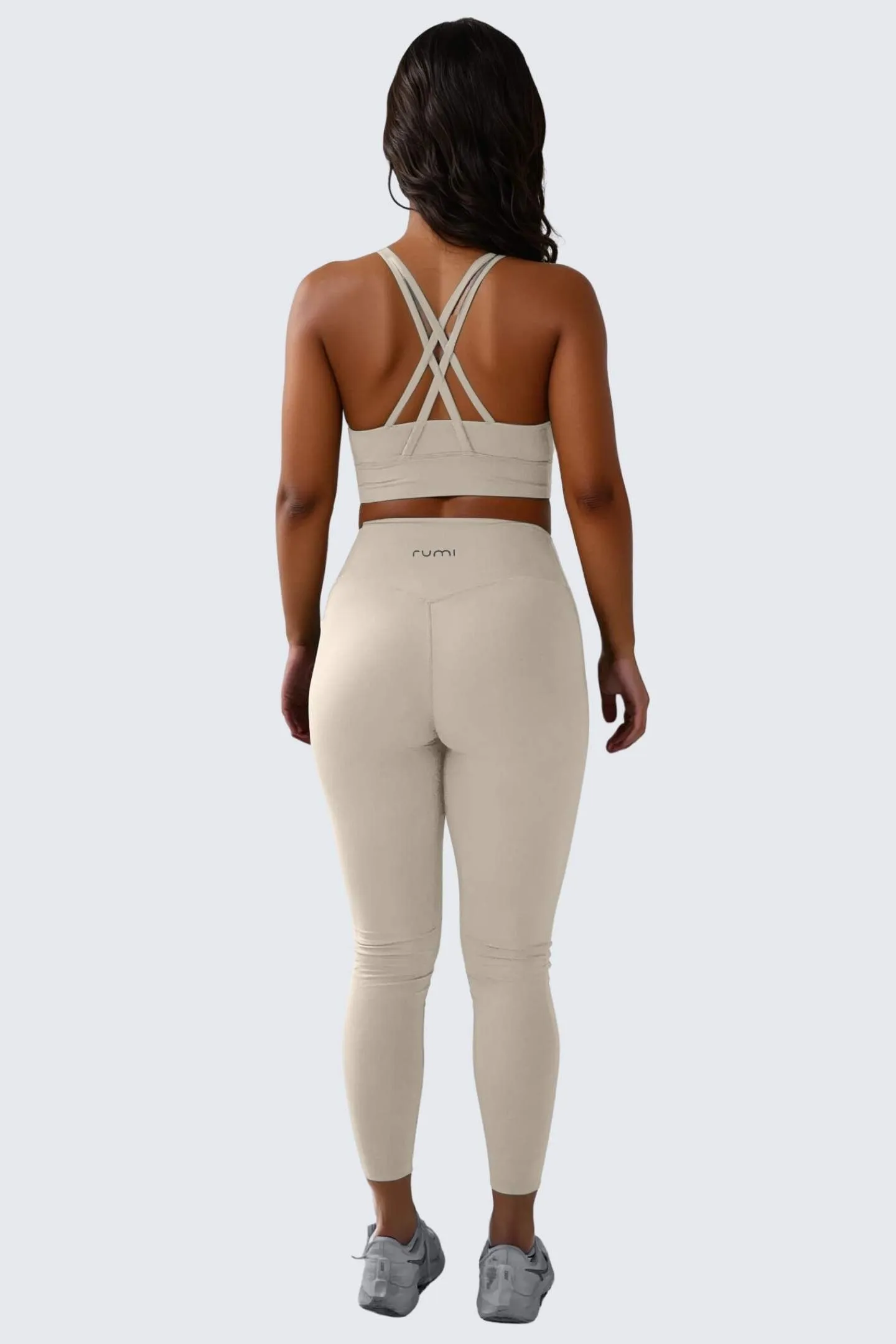 W SunSoft Stringy Crop Top Bra - Sand