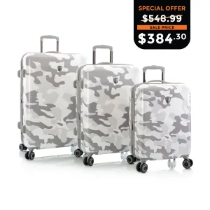White Camo Fashion Spinner® 3 Piece Luggage Set