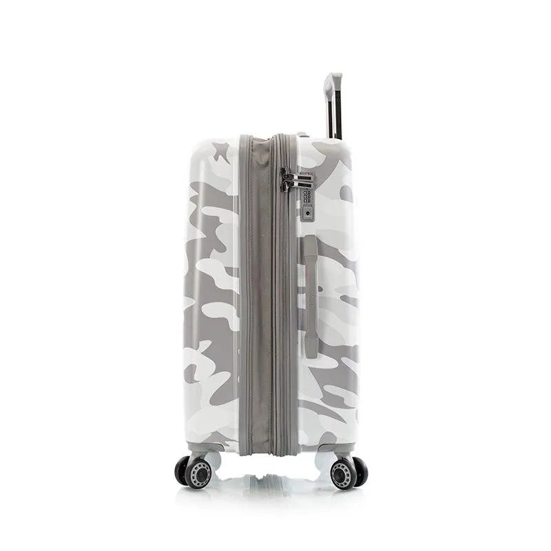 White Camo Hardside 26" Medium Checked Luggage