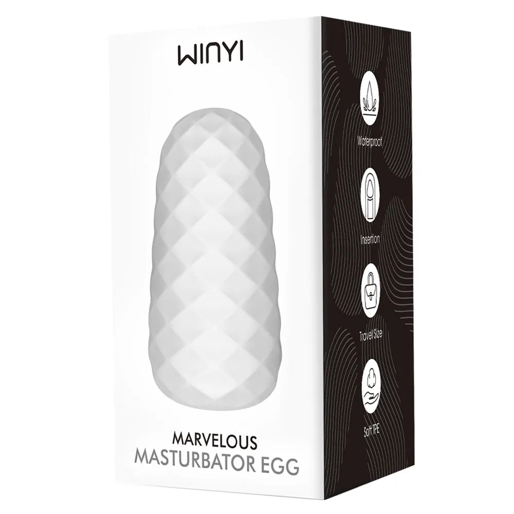 Winyi Marvellous Textured Reusable Masturbator Egg & Drying Stand
