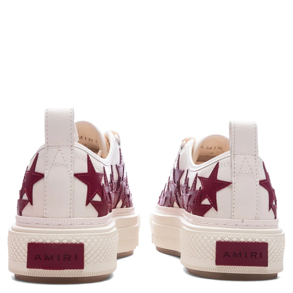Women's Stars Court Low - Deep Red