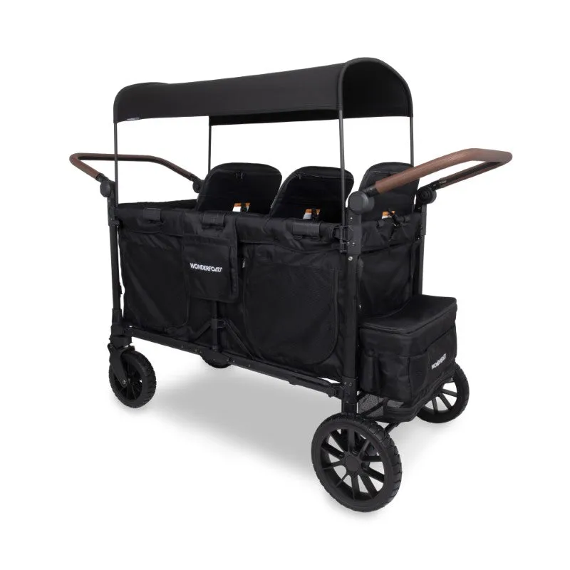 Wonderfold W6 Luxe Pro (6-Seater) Stroller Wagon (Jet Black)